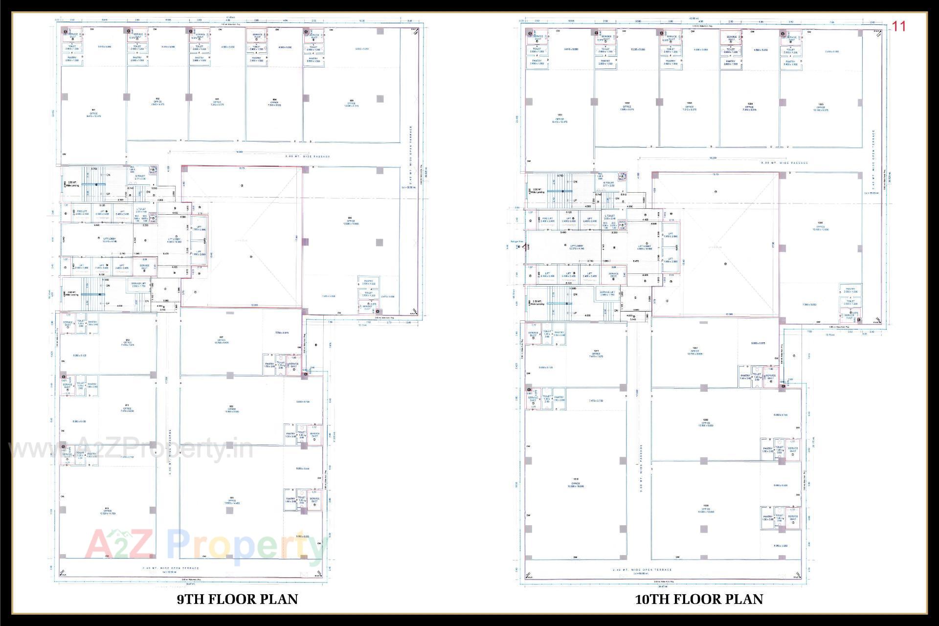 Layout of real estate project Rajhans Skylar located at Rundh, Surat, Gujarat