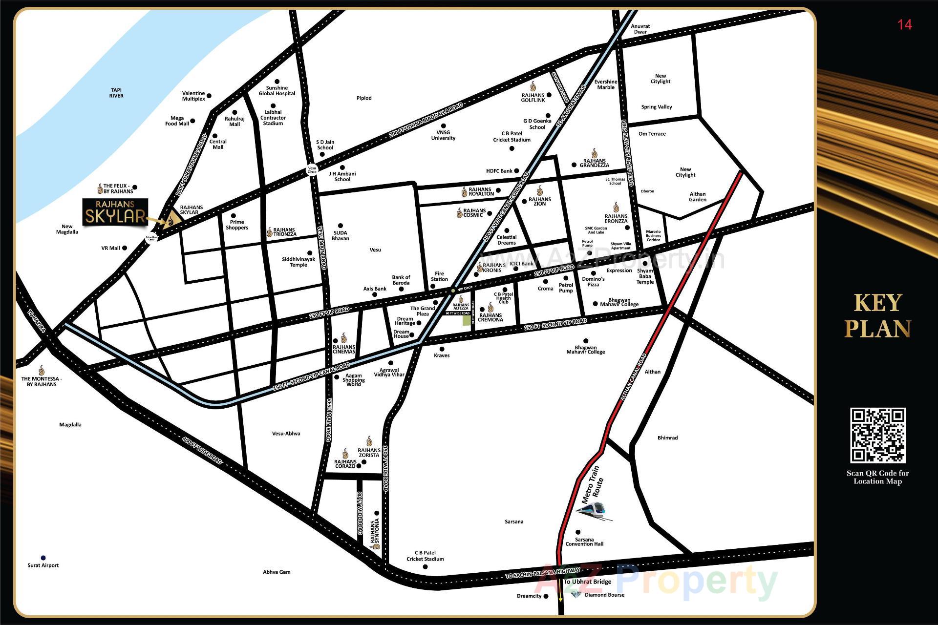  of real estate project Rajhans Skylar located at Rundh, Surat, Gujarat