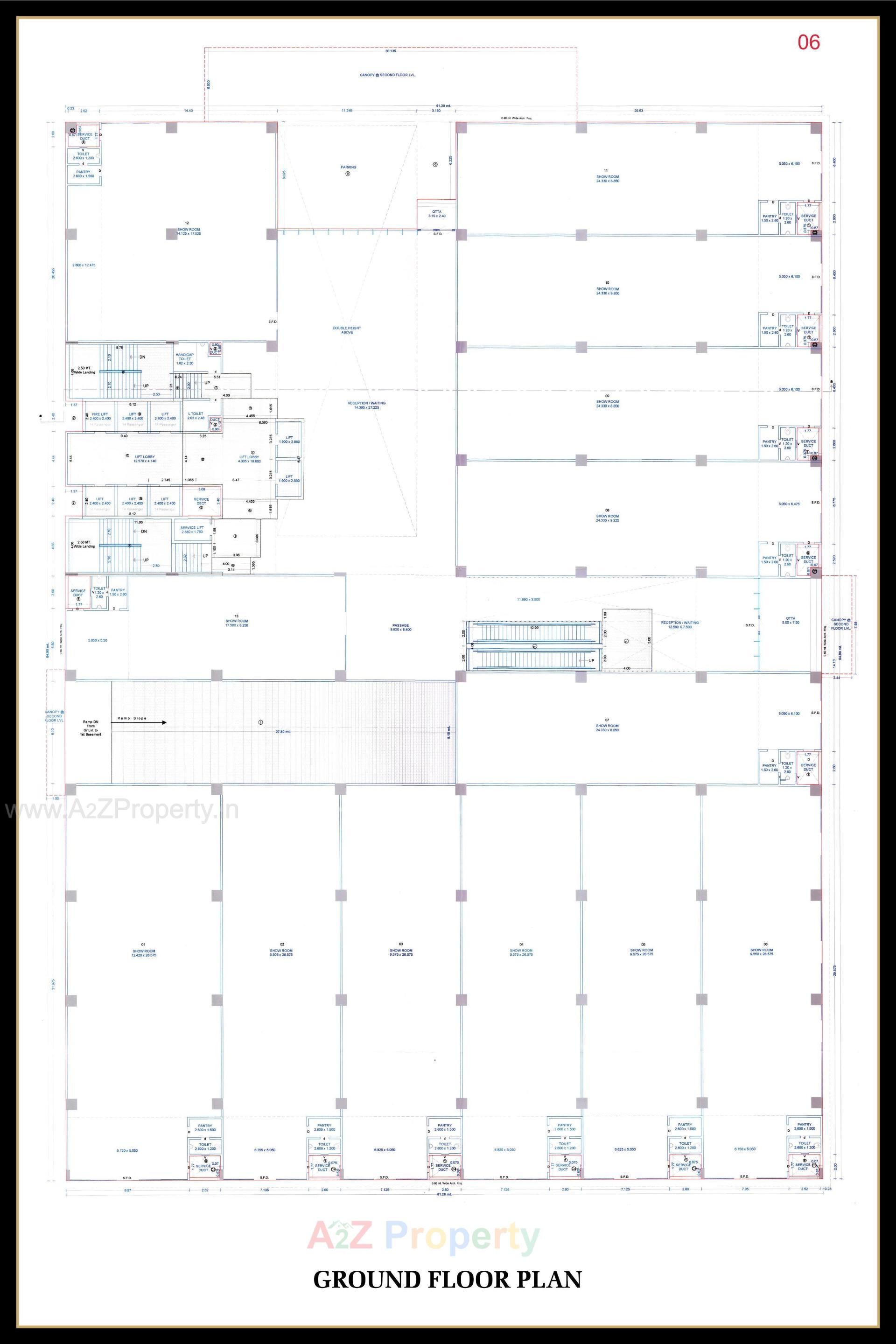Layout of real estate project Rajhans Skylar located at Rundh, Surat, Gujarat