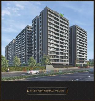 Elevation of real estate project Rajhans Synfonia located at Abhva, Surat, Gujarat