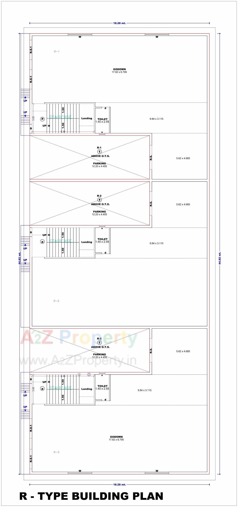 Layout of real estate project Rajhans Transport Nagar located at Chalthan, Surat, Gujarat