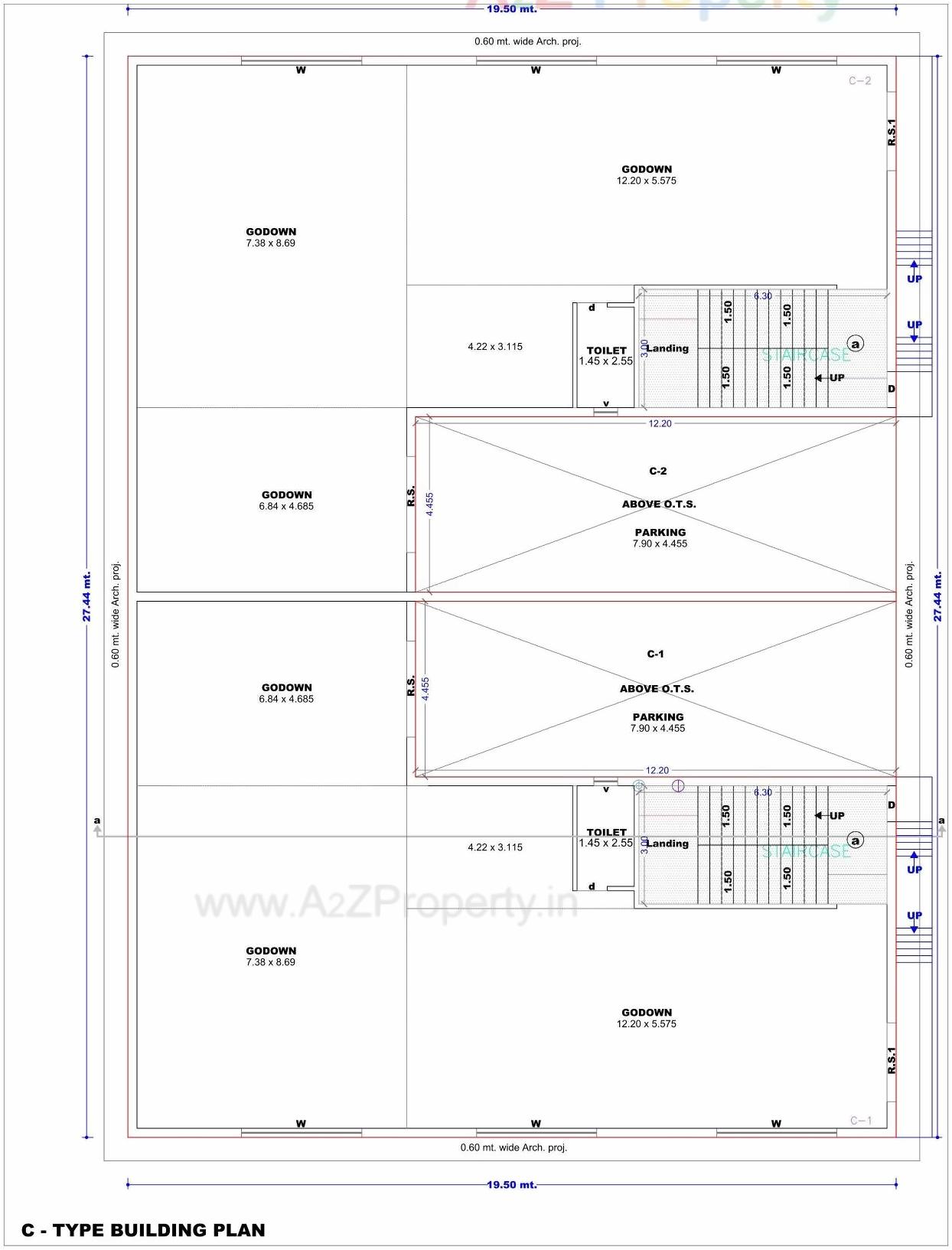 Layout of real estate project Rajhans Transport Nagar located at Chalthan, Surat, Gujarat