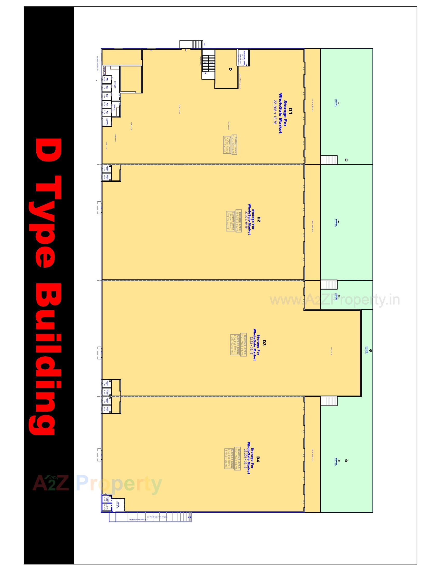 Layout of real estate project Rajhans Transport Nagar located at Surat, Surat, Gujarat