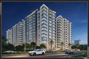 Elevation of real estate project Rajhans Zorista located at Vesu, Surat, Gujarat