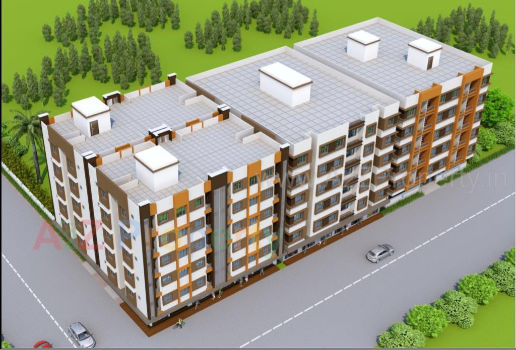 3D Elevation of real estate project Rajmandir Residency located at Tantithaiya, Surat, Gujarat