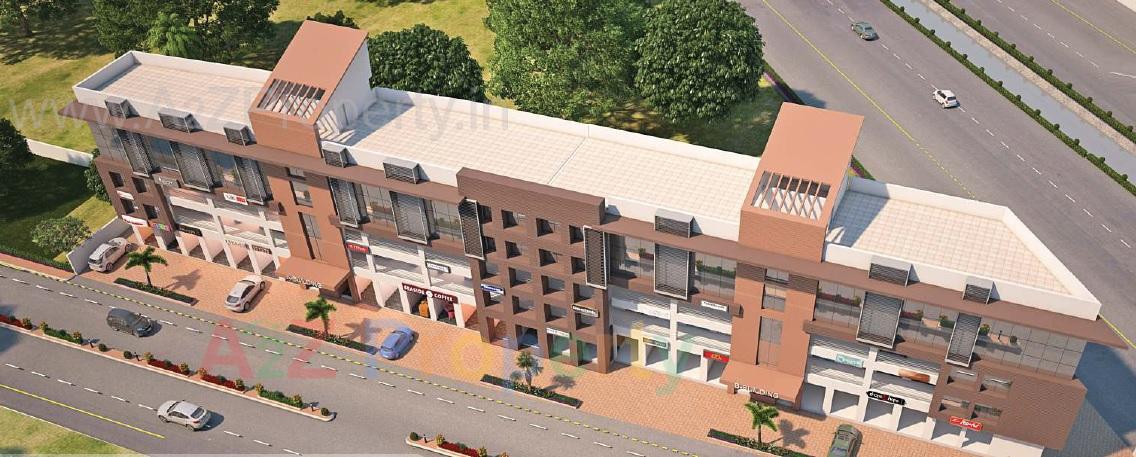 3D Elevation of real estate project Rajshree Shoppers (a ) located at Vanakla, Surat, Gujarat