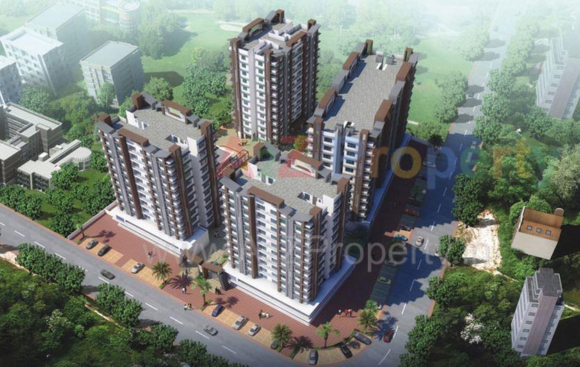 3D Elevation of real estate project Rameshwaram Hills located at Bamroli, Surat, Gujarat