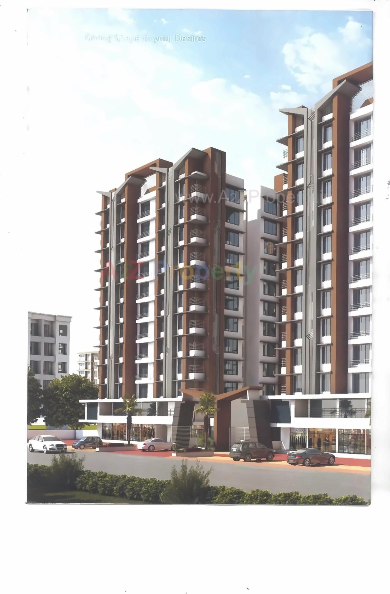 3D Elevation of real estate project Rameshwaram Hills located at Bamroli, Surat, Gujarat