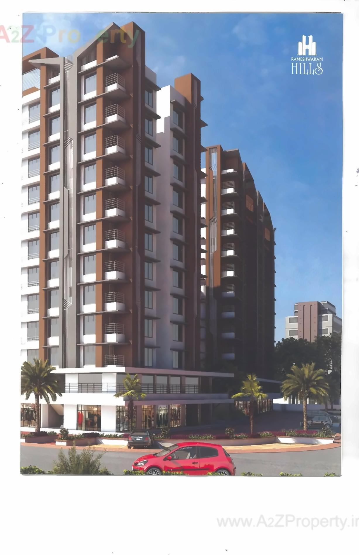 3D Elevation of real estate project Rameshwaram Hills located at Bamroli, Surat, Gujarat