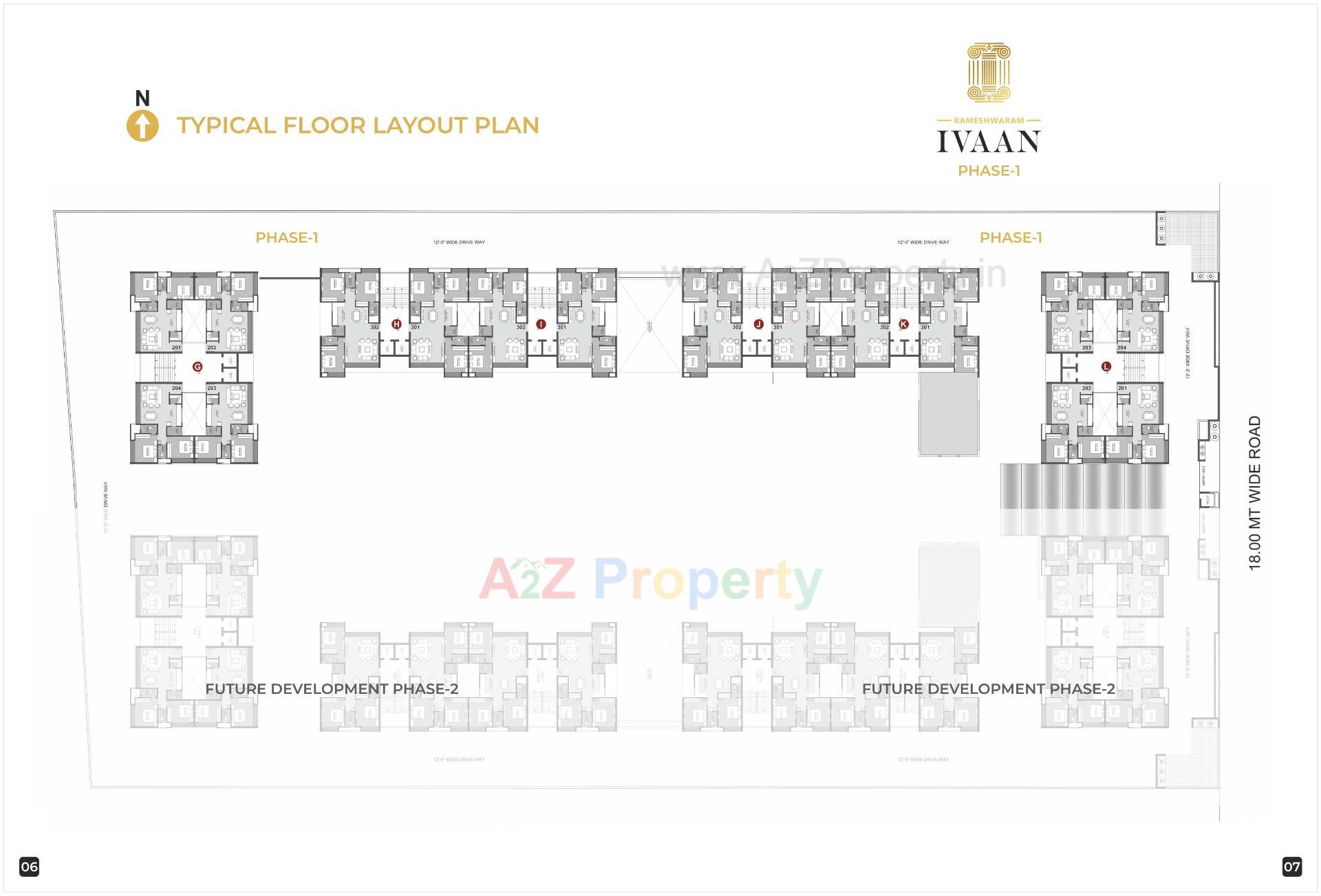 Layout of real estate project Rameshwaram Ivaan located at Palanpor, Surat, Gujarat