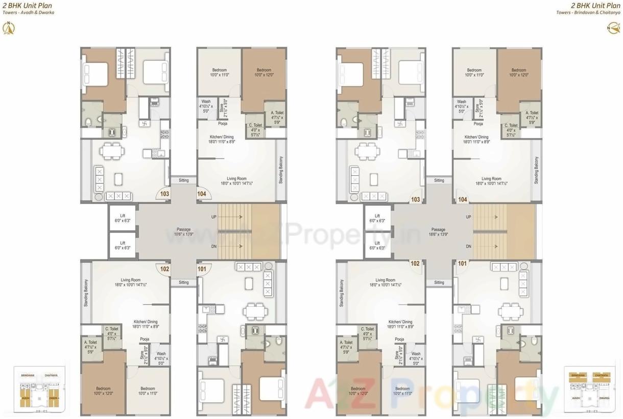 Layout of real estate project Rameshwaram Keshav Heights located at Althan, Surat, Gujarat