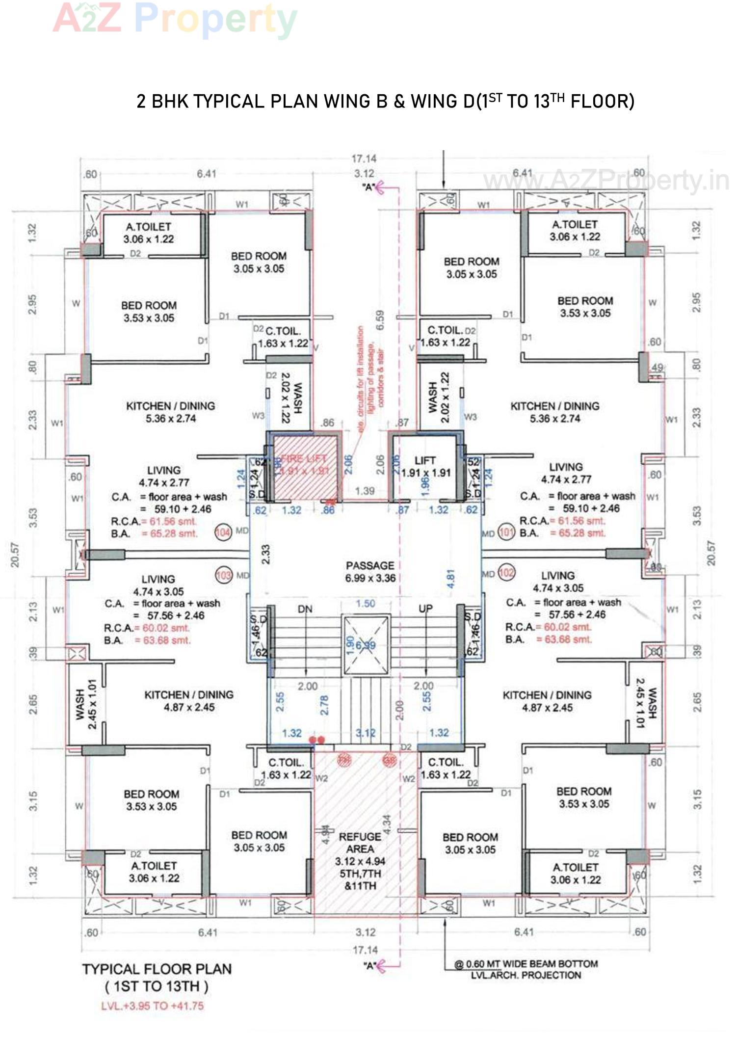 Layout of real estate project Ramji Residency located at Jahangirabad, Surat, Gujarat