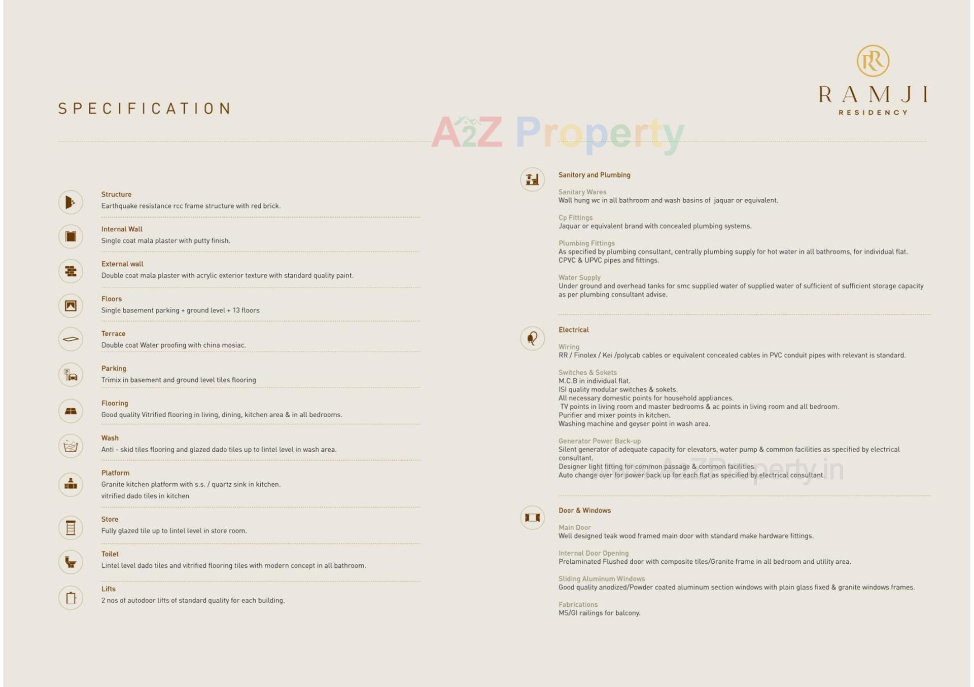  of real estate project Ramji Residency located at Jahangirabad, Surat, Gujarat