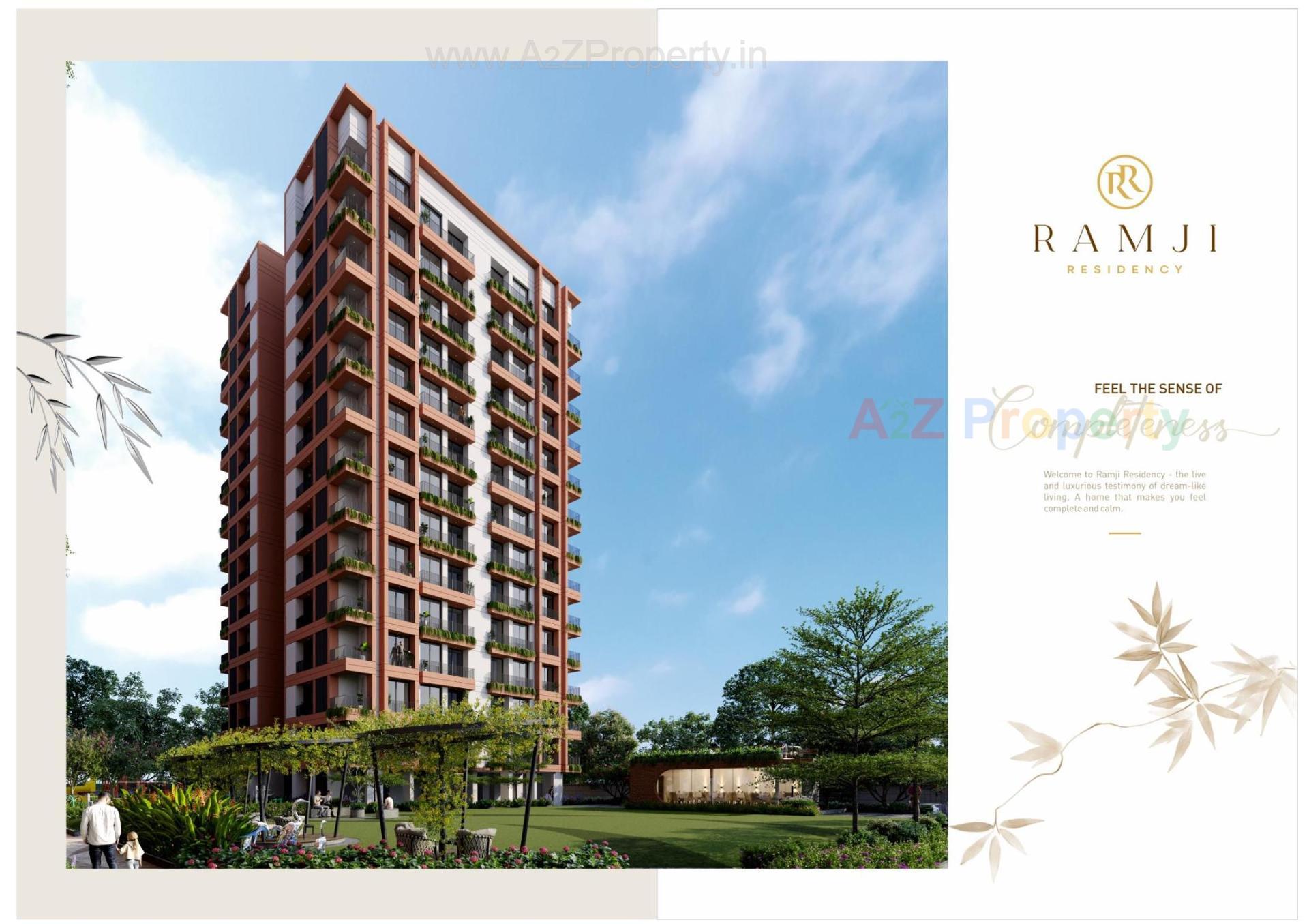 3D Elevation of real estate project Ramji Residency located at Jahangirabad, Surat, Gujarat