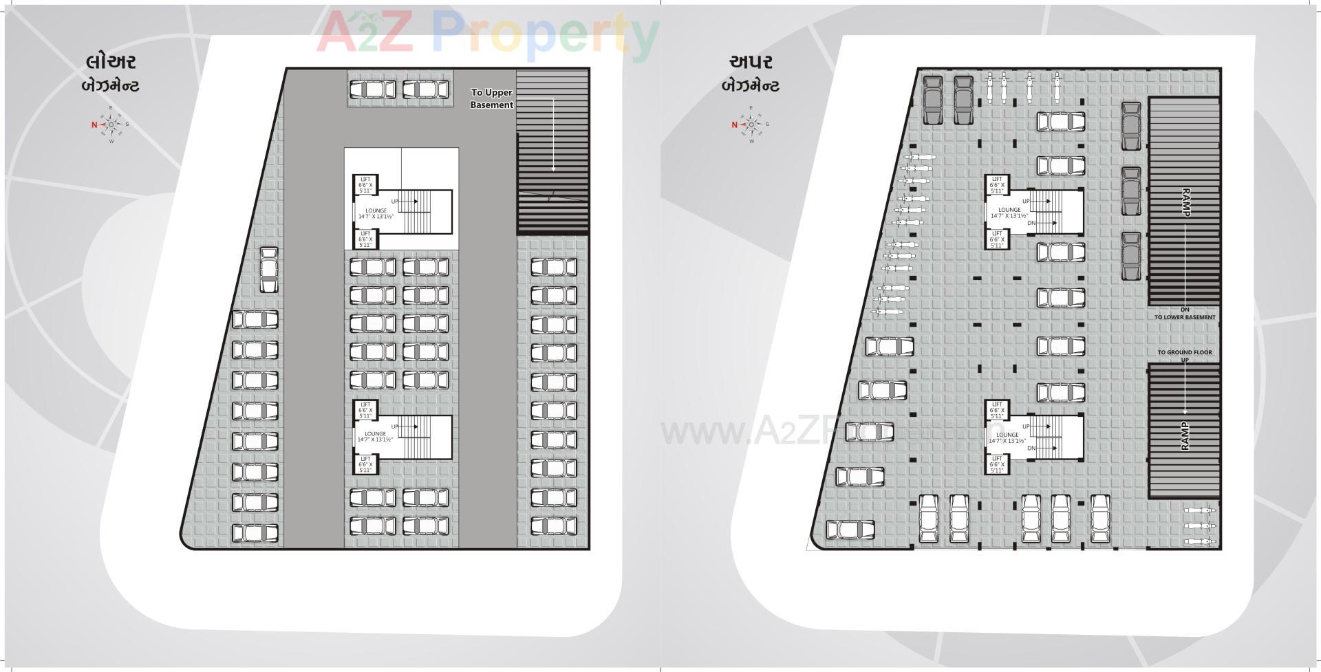 Layout of real estate project Ramkunj Icon located at Jiav, Surat, Gujarat