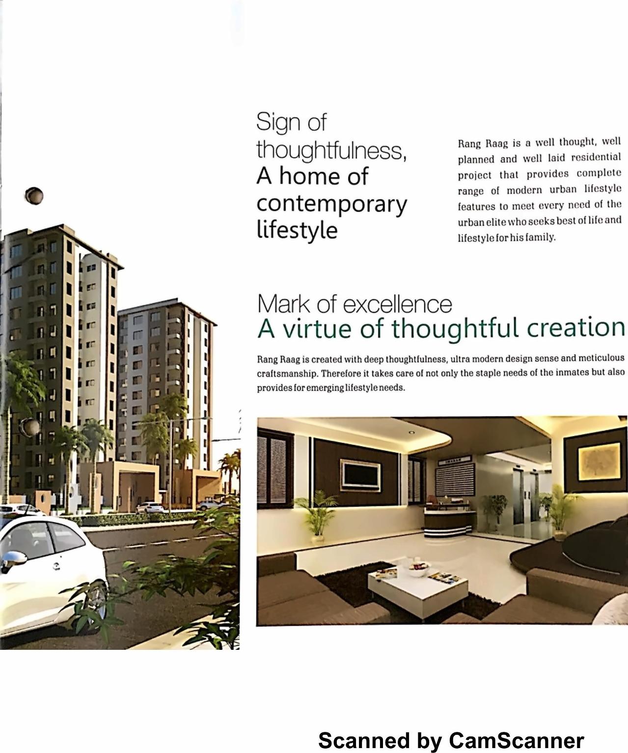 3D Elevation of real estate project Rang Raag Residency located at Jahangir-pura, Surat, Gujarat