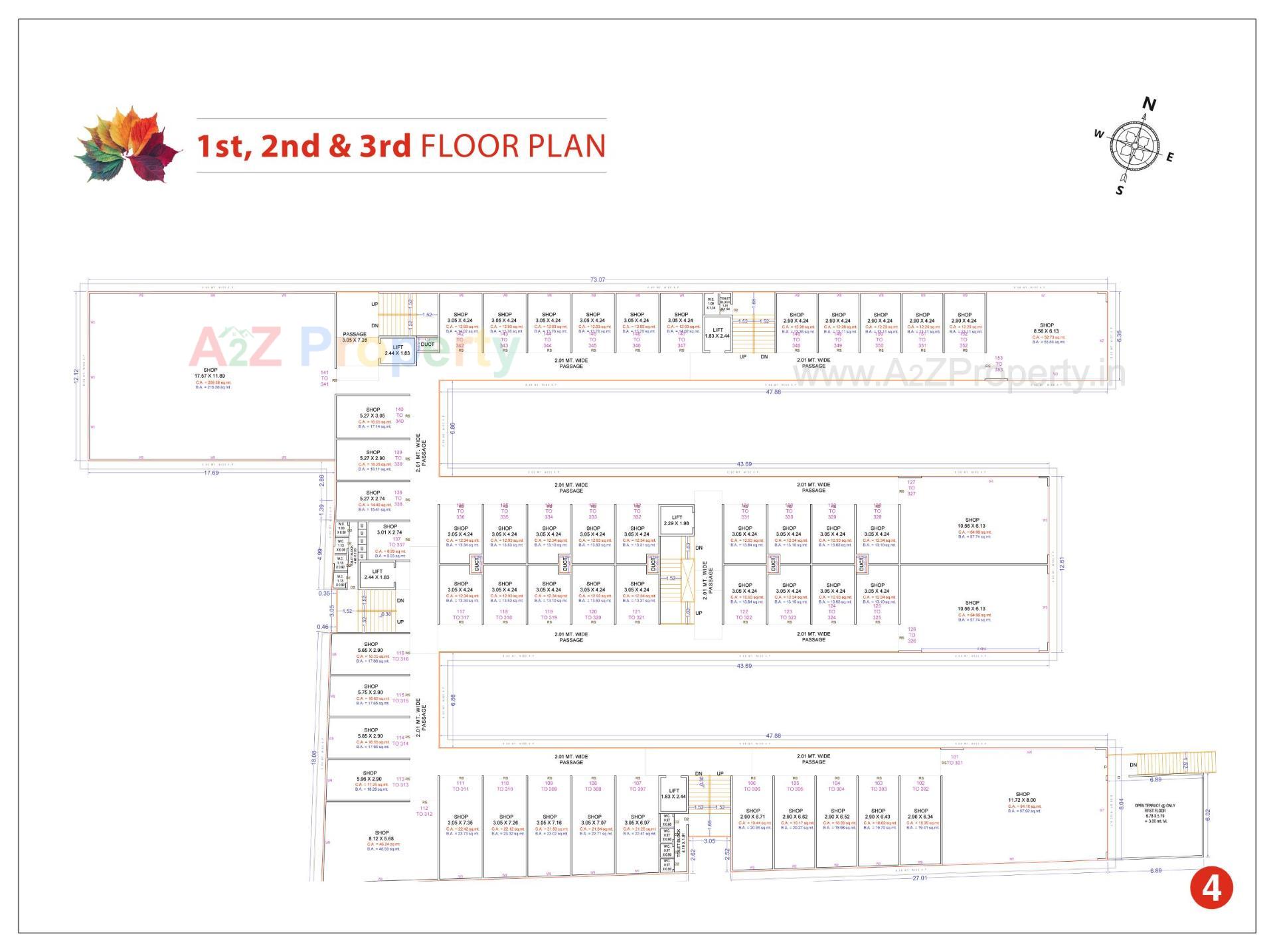 Layout of real estate project Rangila  Park located at Mo, Surat, Gujarat