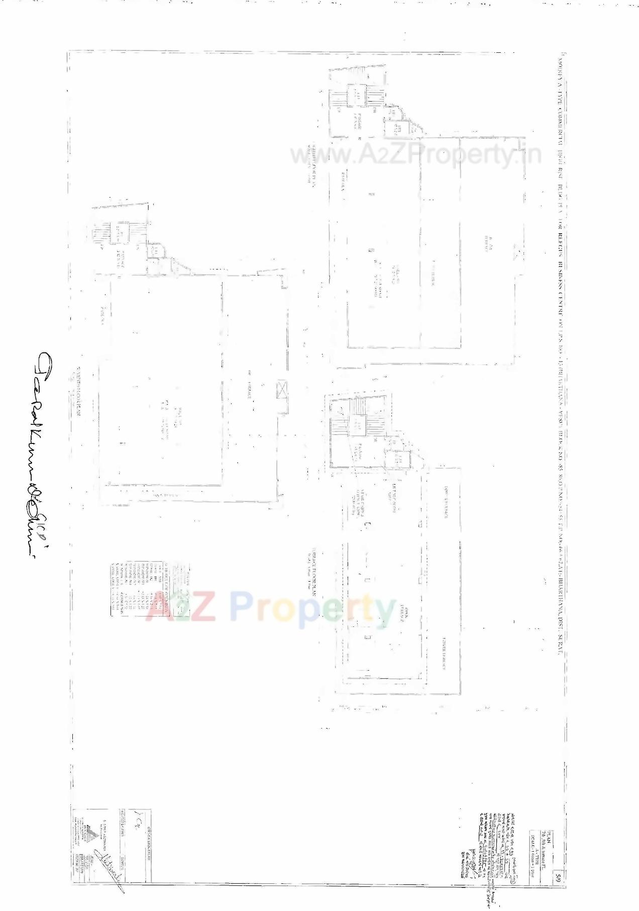 Layout of real estate project Reegus Business Centre located at Bharthana, Surat, Gujarat