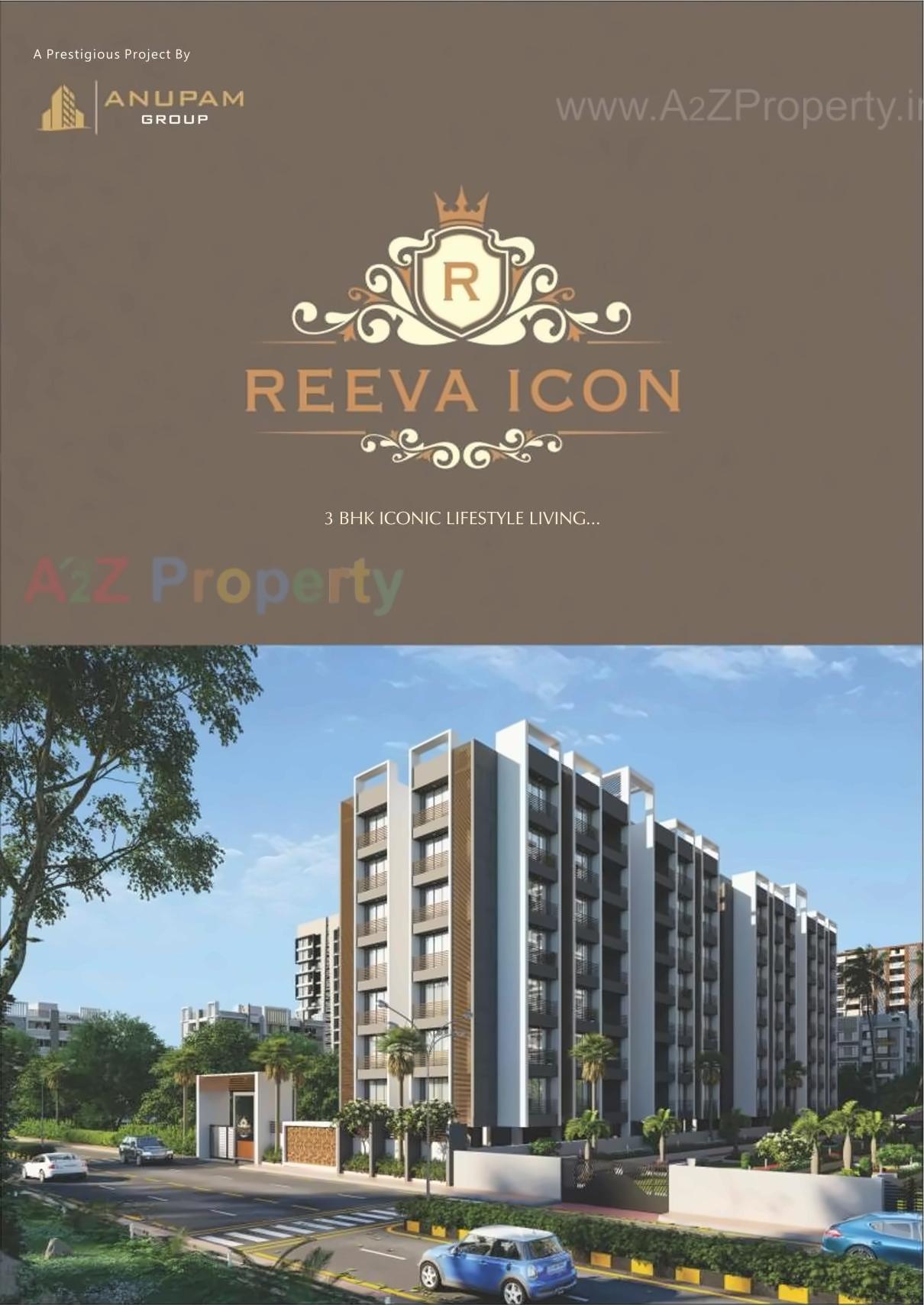 3D Elevation of real estate project Reeva Icon located at Varachha, Surat, Gujarat