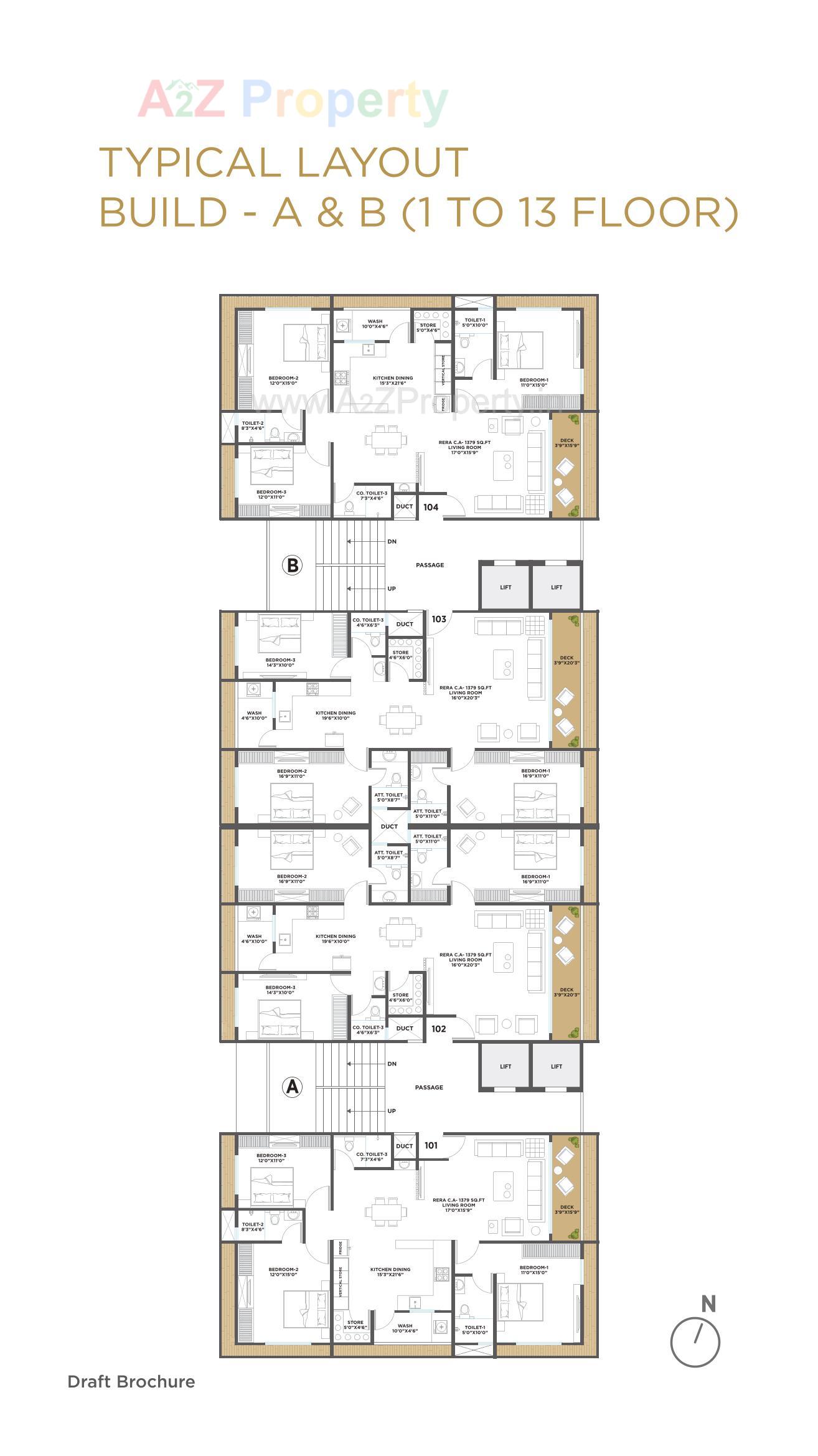 Layout of real estate project Revanta located at Vesu, Surat, Gujarat