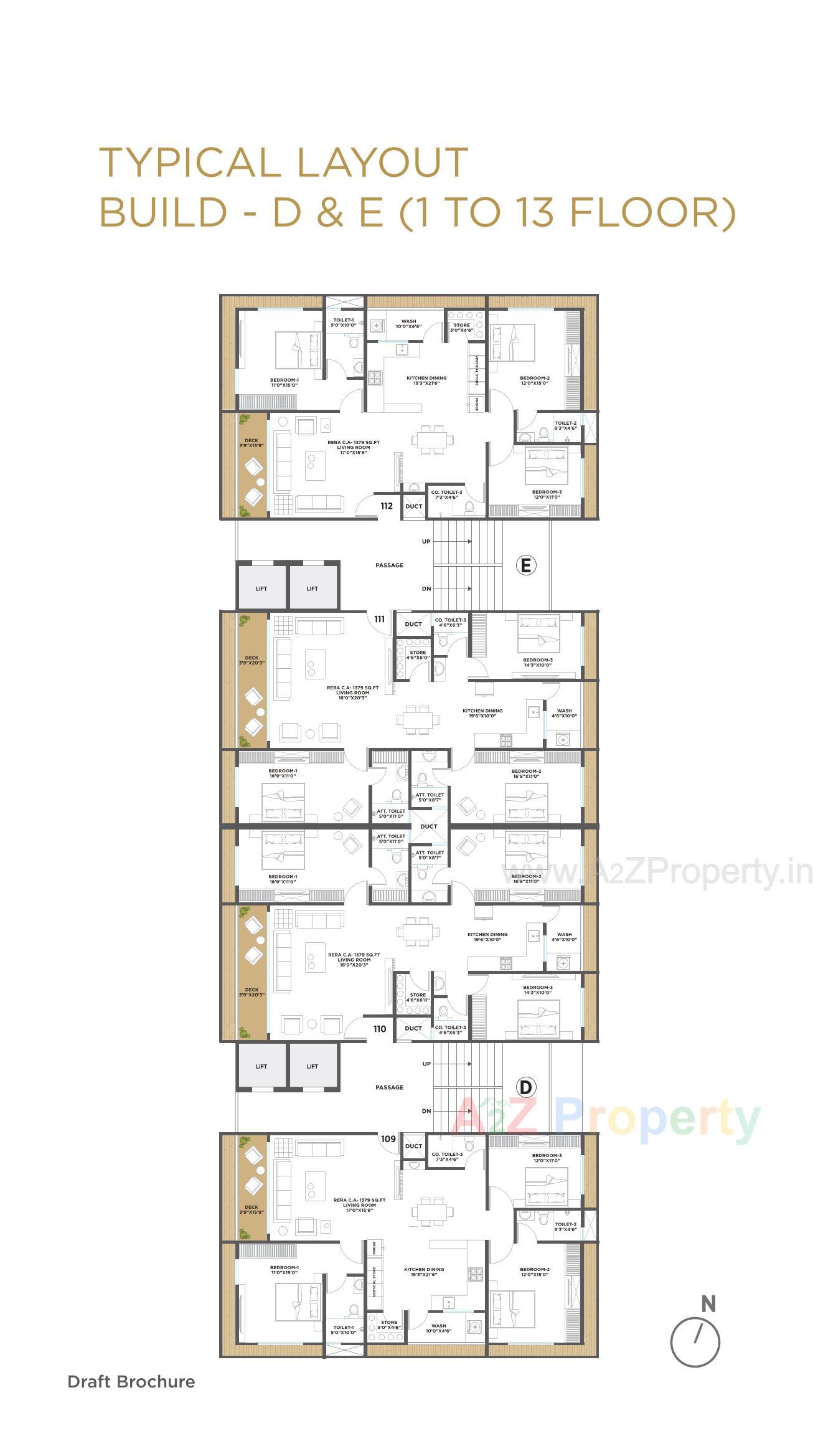 Layout of real estate project Revanta located at Vesu, Surat, Gujarat