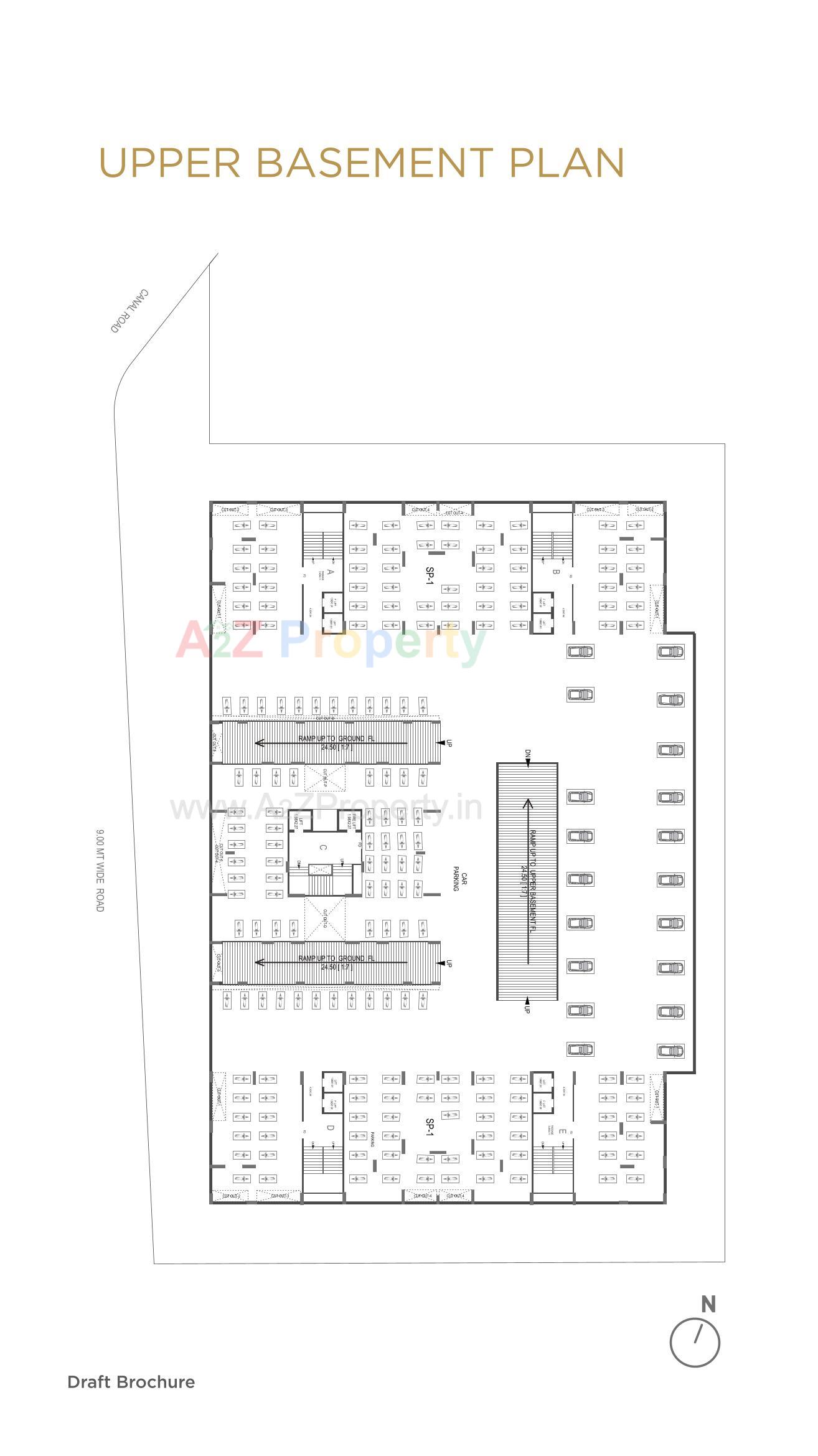 Layout of real estate project Revanta located at Vesu, Surat, Gujarat