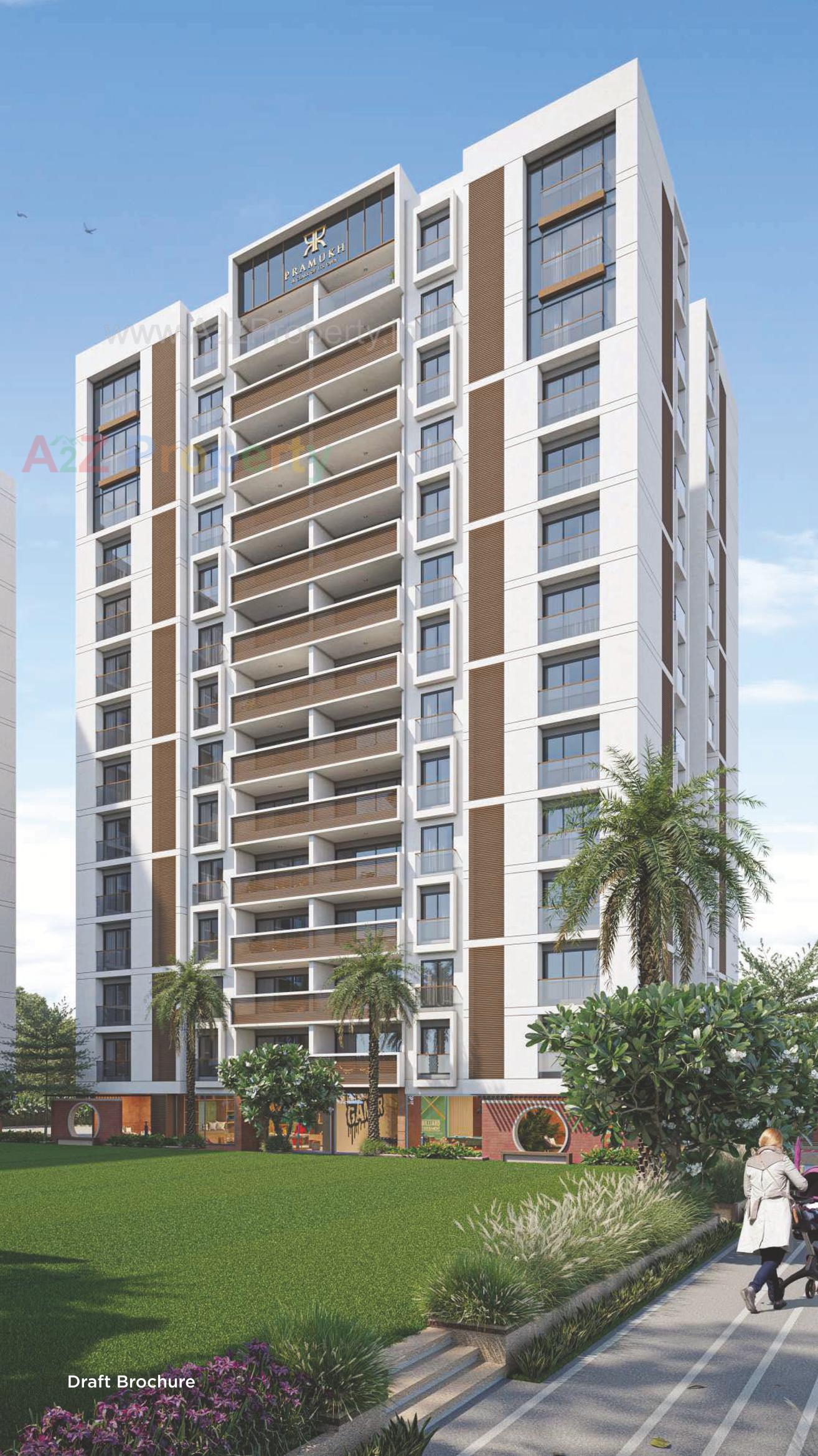 3D Elevation of real estate project Revanta located at Vesu, Surat, Gujarat