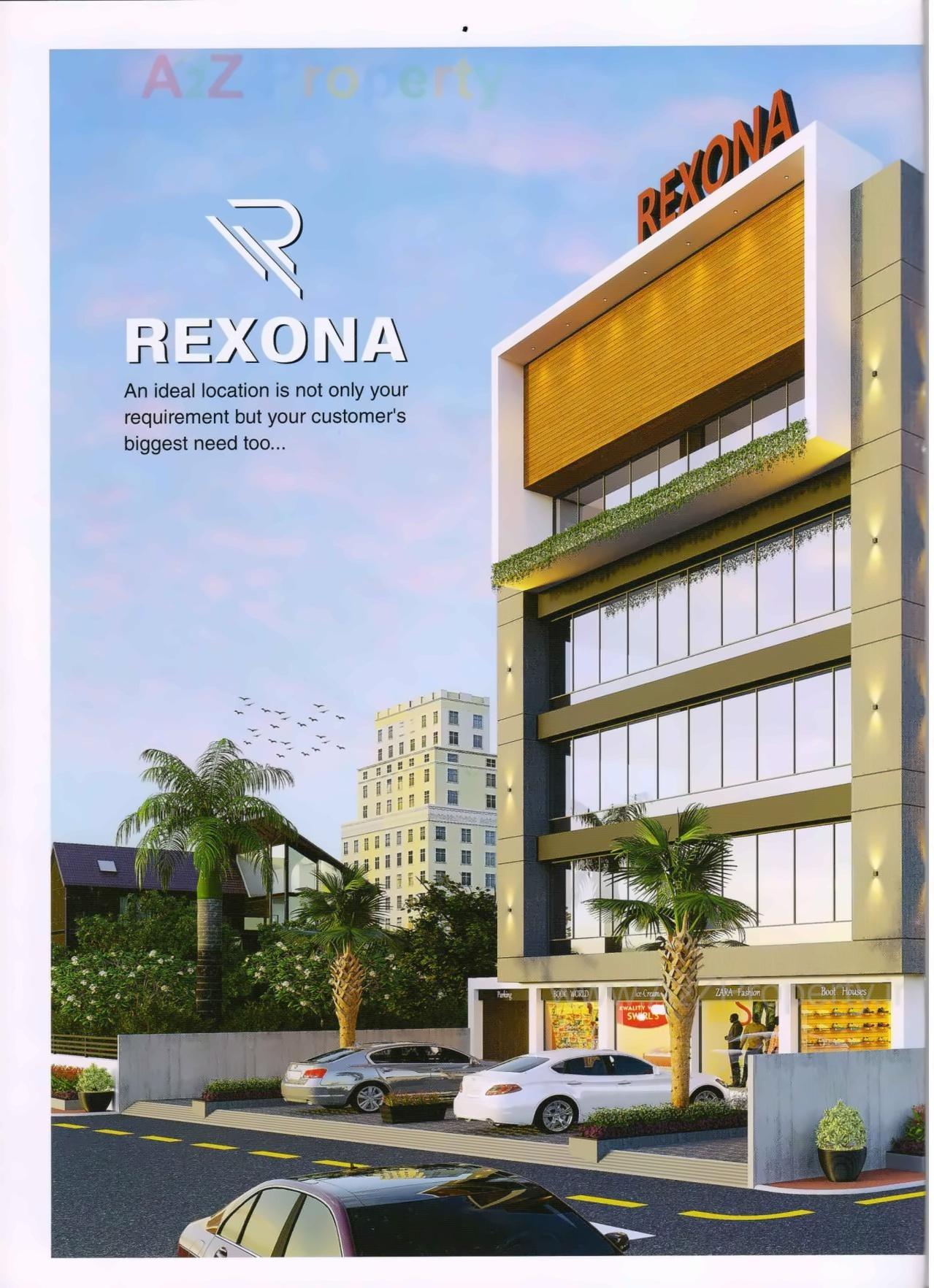 3D Elevation of real estate project Rexona located at Laladarvaja, Surat, Gujarat