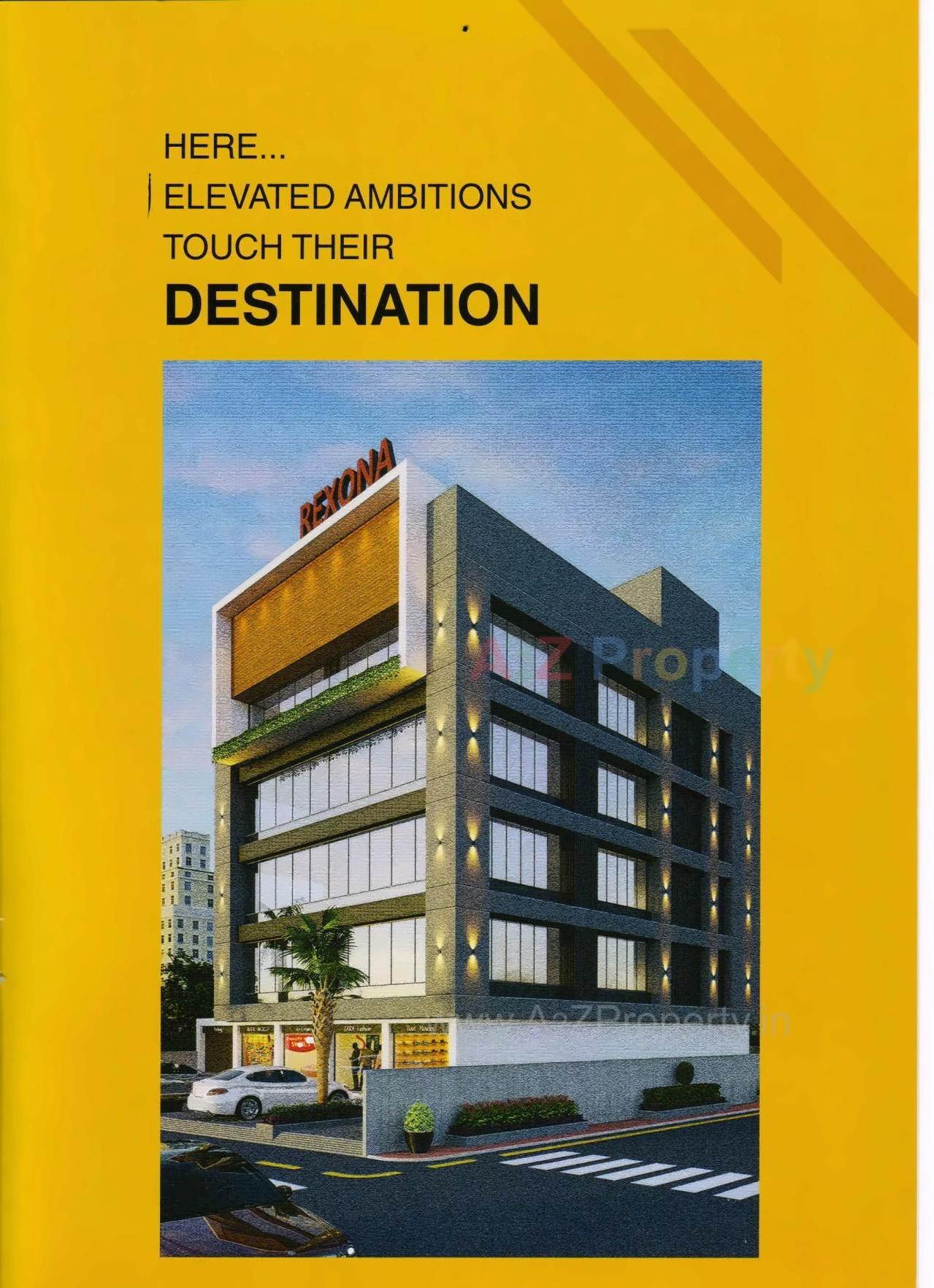 3D Elevation of real estate project Rexona located at Laladarvaja, Surat, Gujarat