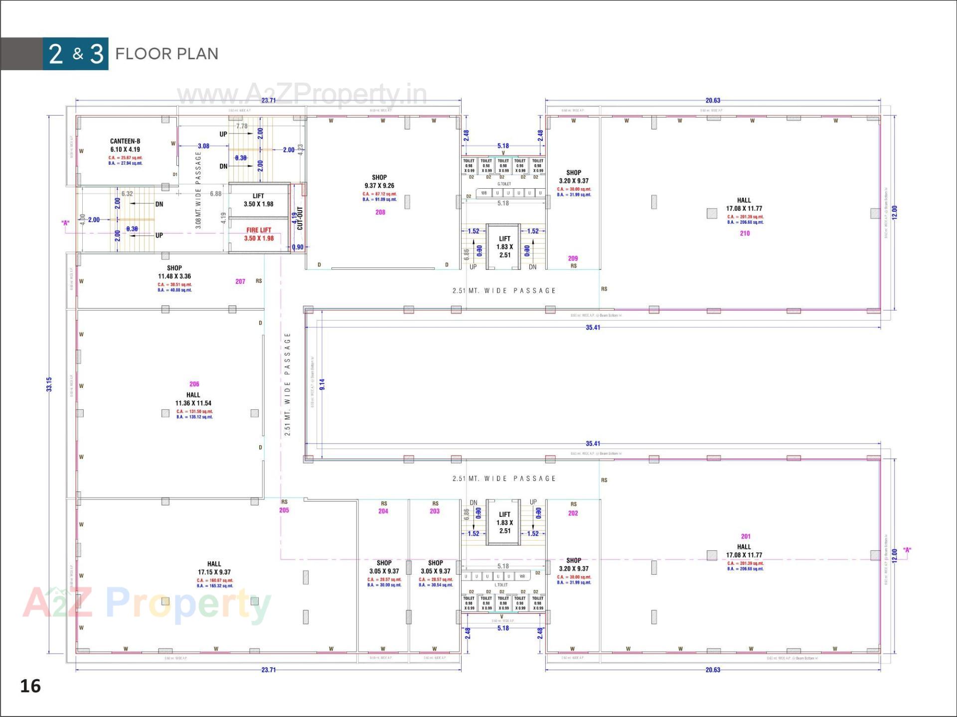 Layout of real estate project Rio Business Hub located at Mo, Surat, Gujarat