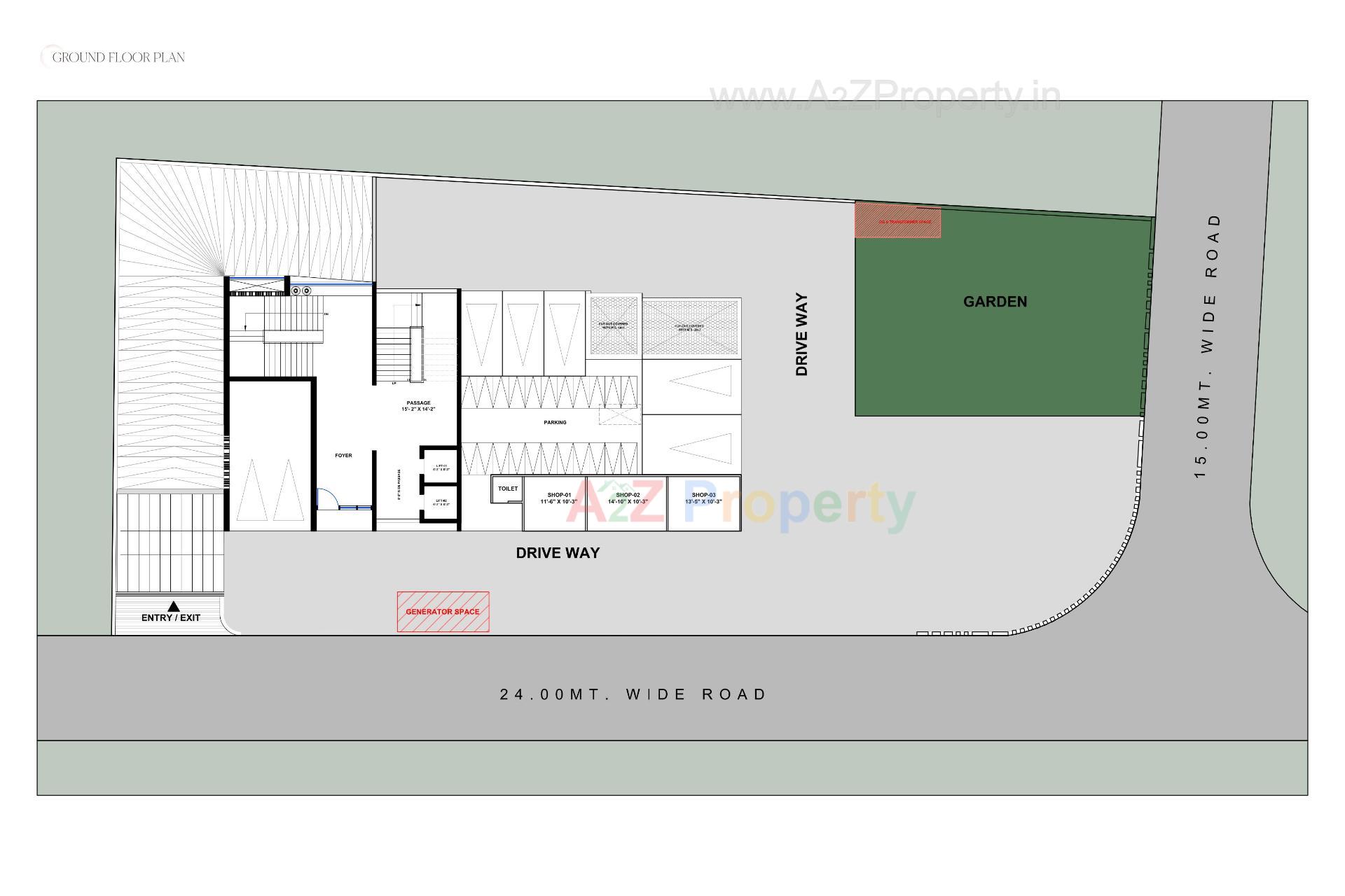 Layout of real estate project Riona located at Surat, Surat, Gujarat