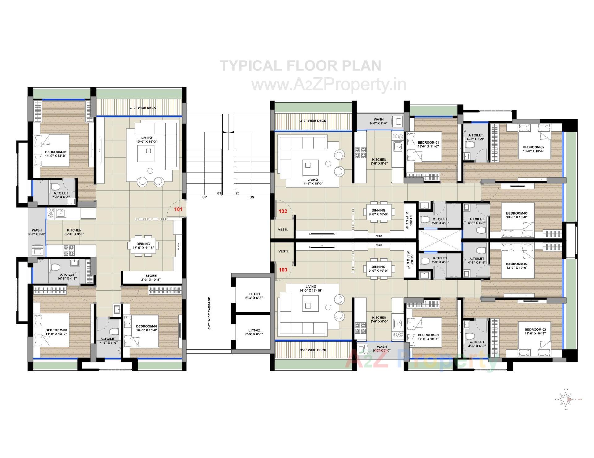 Layout of real estate project Riona located at Surat, Surat, Gujarat