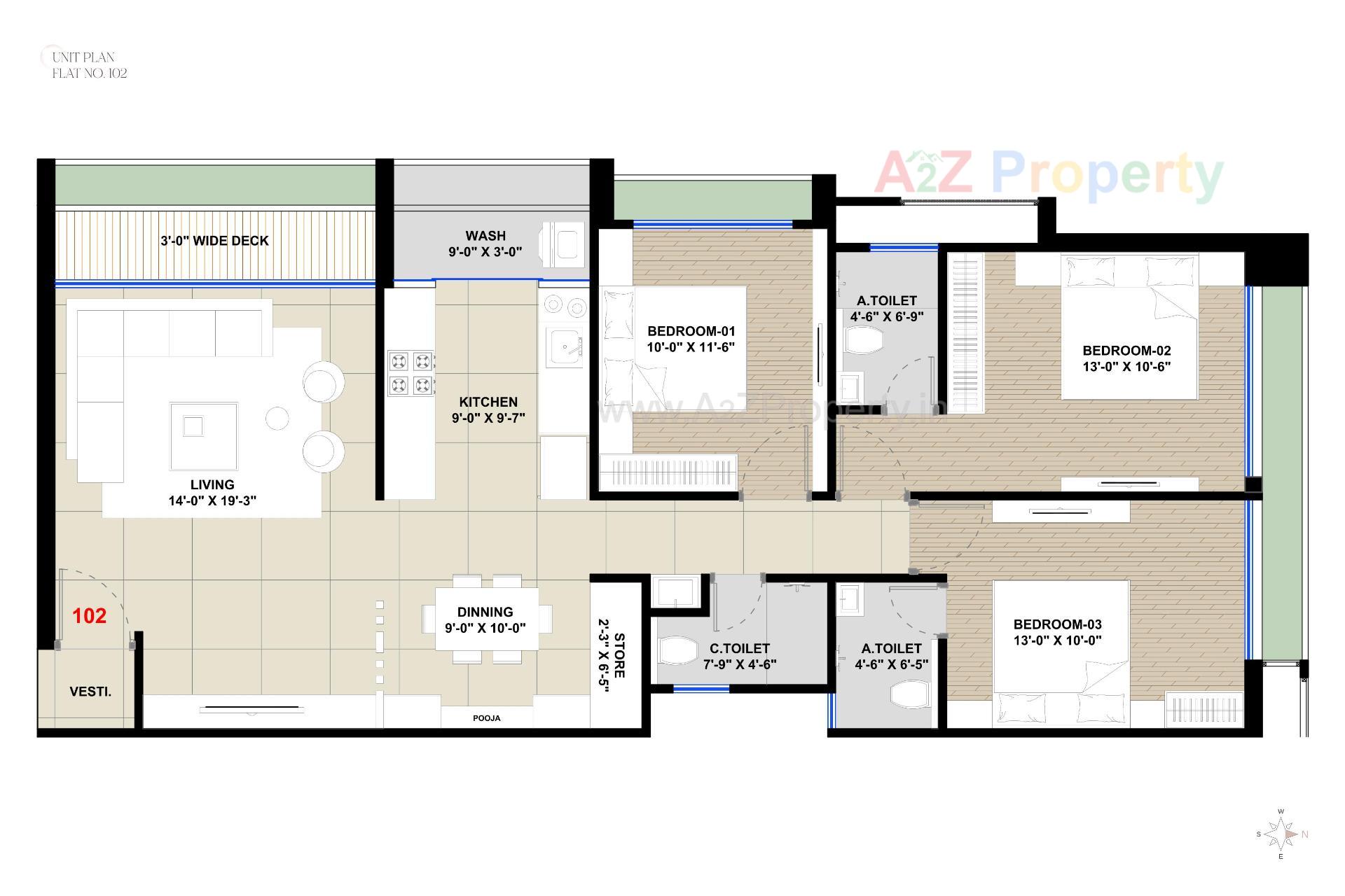 Layout of real estate project Riona located at Surat, Surat, Gujarat