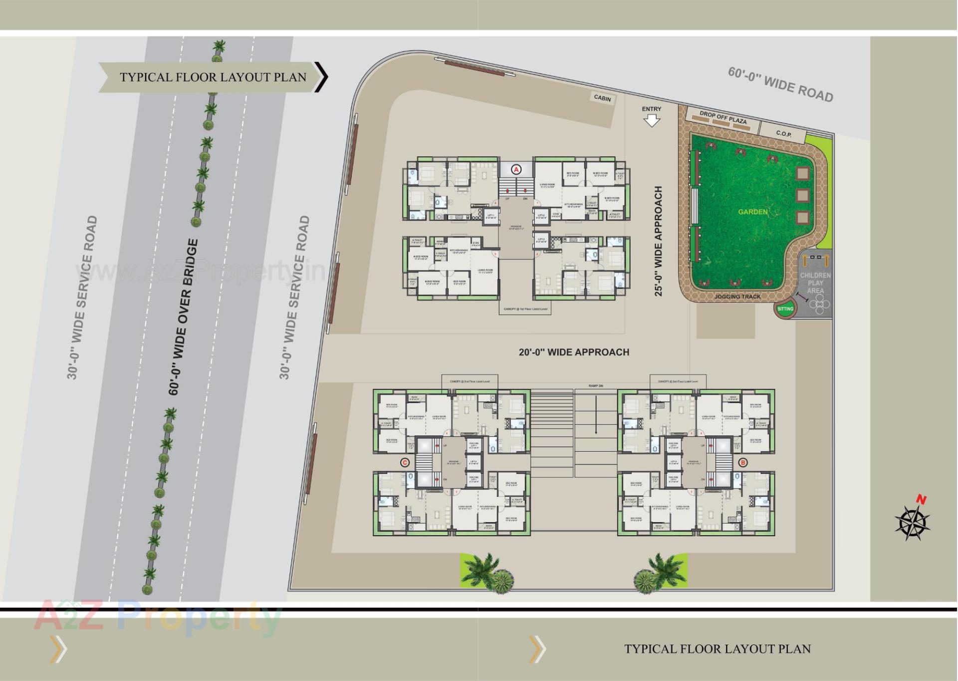 Layout of real estate project Rivanta River View located at Variyav, Surat, Gujarat