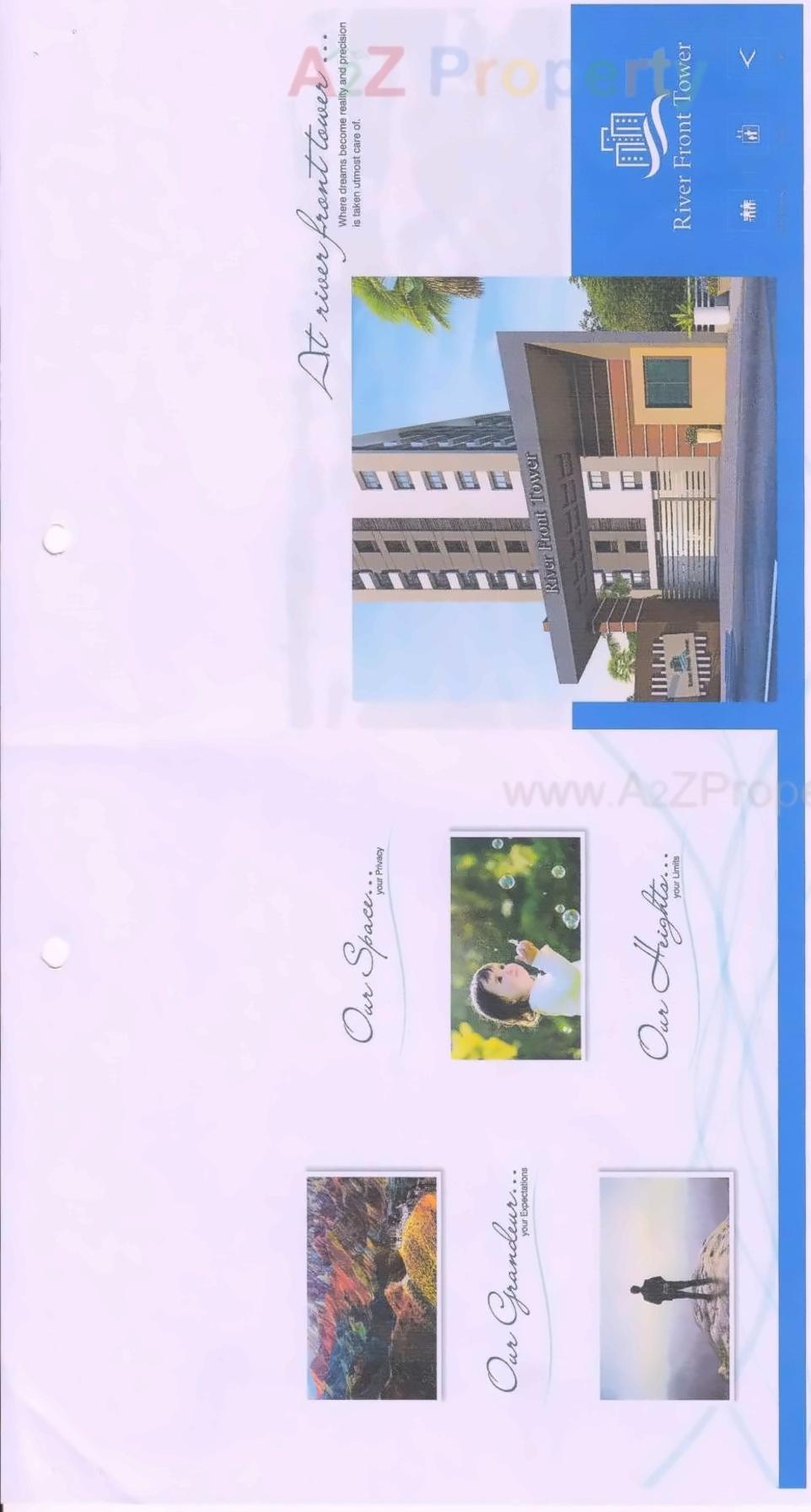 Layout of real estate project River Front Tower located at Adajan, Surat, Gujarat