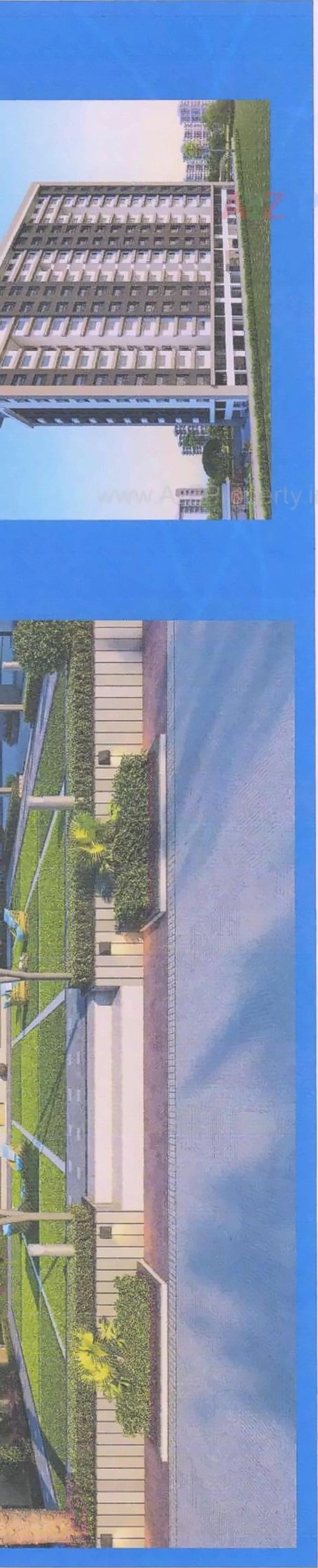 3D Elevation of real estate project River Front Tower located at Adajan, Surat, Gujarat