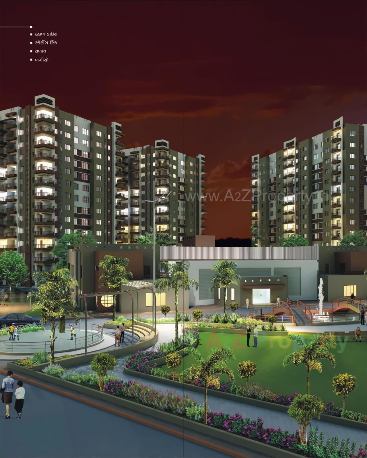 3D Elevation of real estate project Riverview Heights (phase  Ii) located at Varachha, Surat, Gujarat