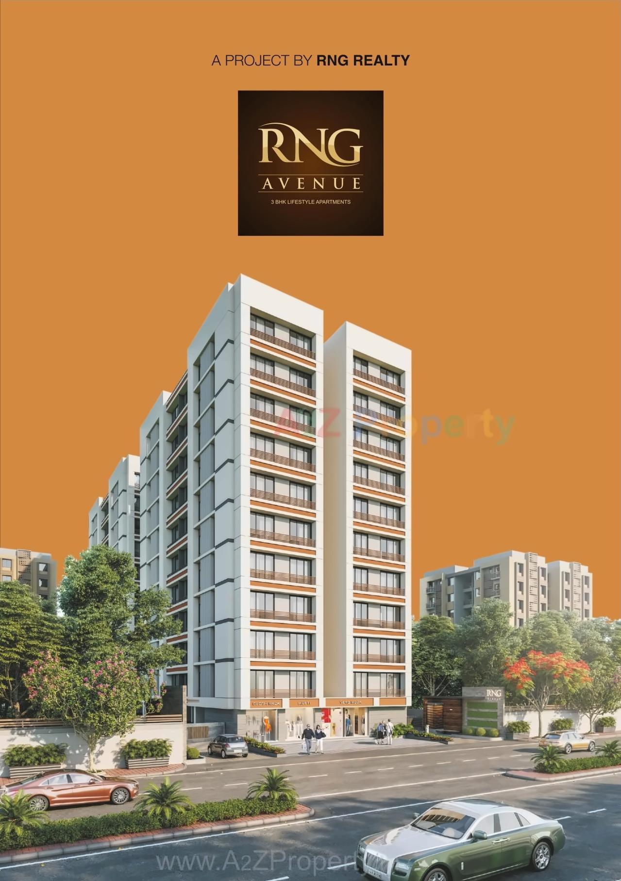 3D Elevation of real estate project Rng Avenue located at Pal, Surat, Gujarat