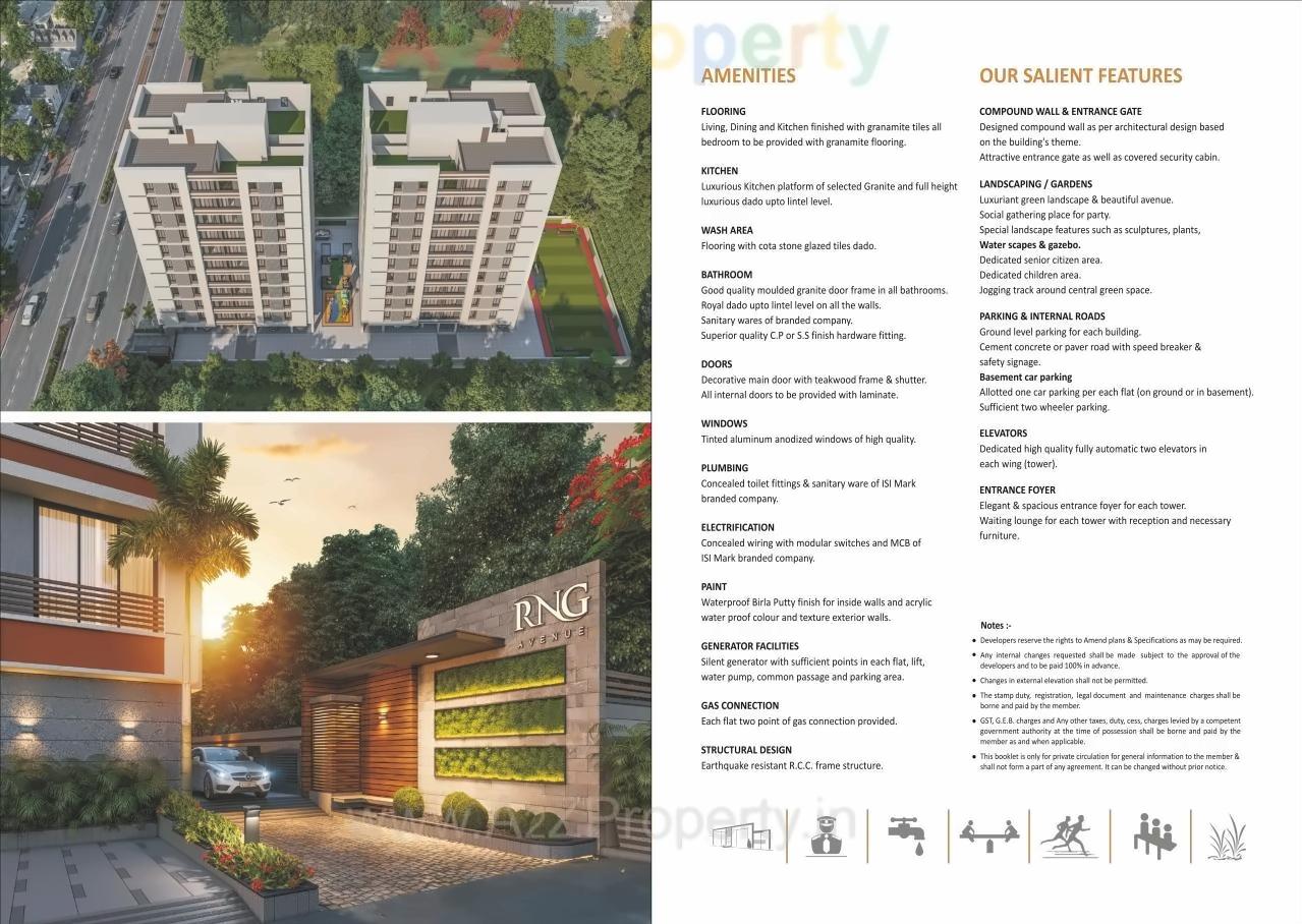 3D Elevation of real estate project Rng Avenue located at Pal, Surat, Gujarat