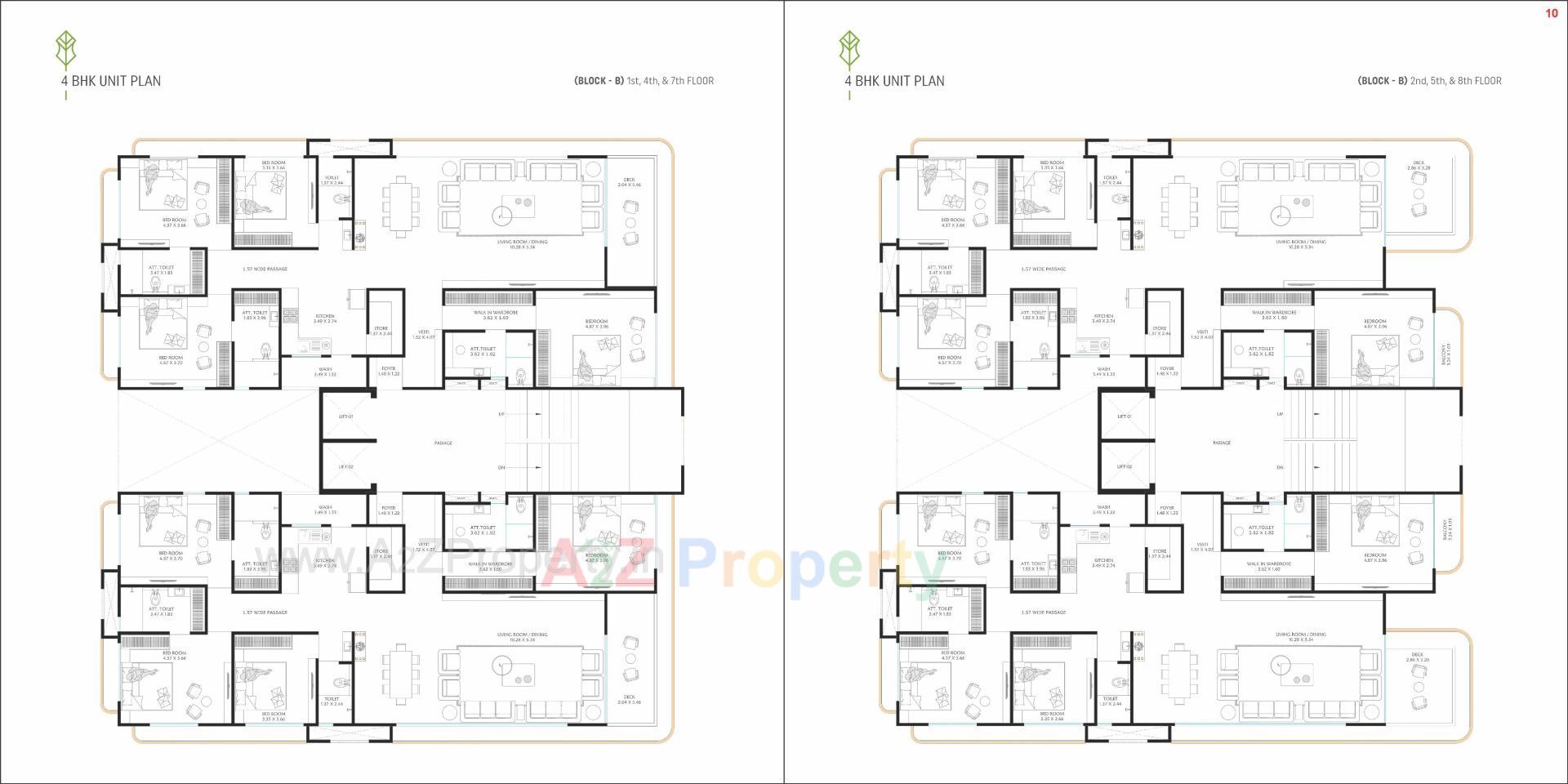 Layout of real estate project Roland Towers located at Magdalla, Surat, Gujarat