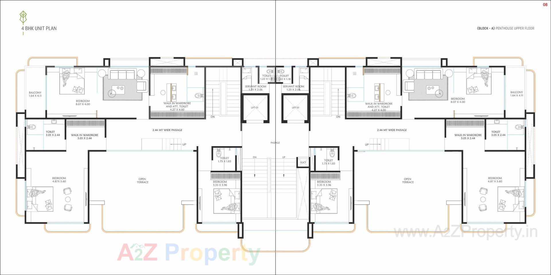 Layout of real estate project Roland Towers located at Magdalla, Surat, Gujarat