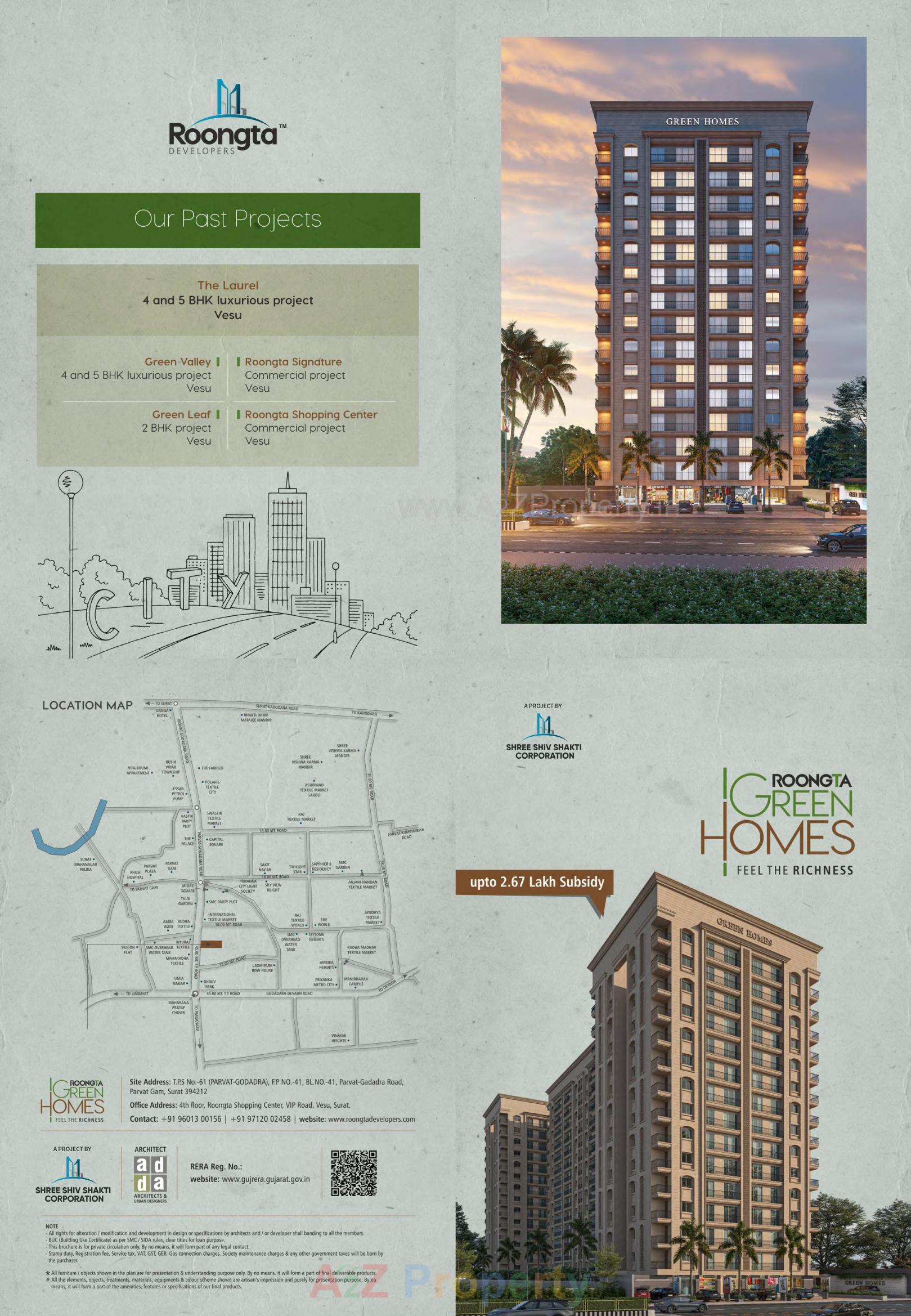  of real estate project Roongta Green Homes located at Parvat, Surat, Gujarat