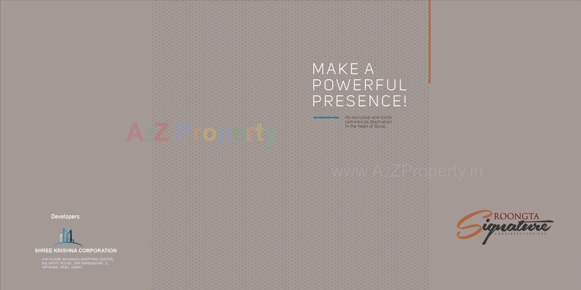  of real estate project Roongta Signature located at Bharthana, Surat, Gujarat