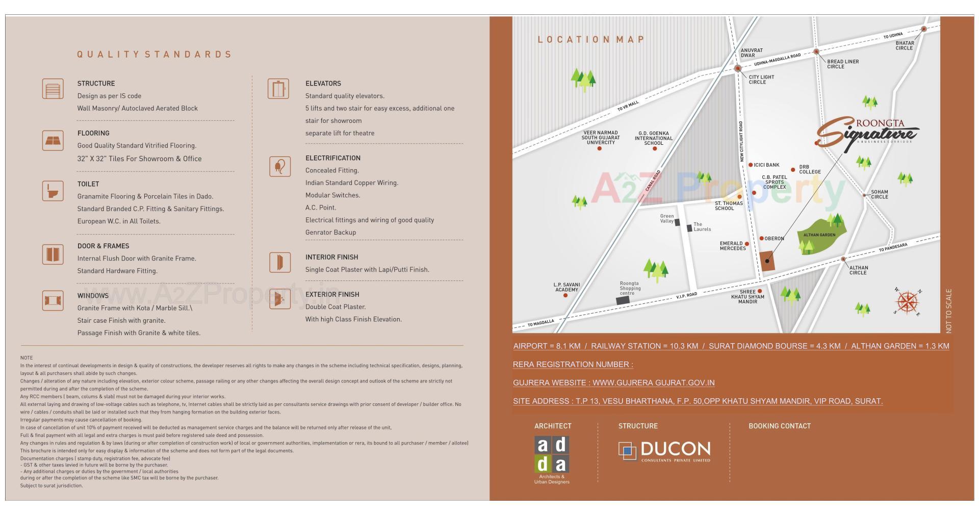  of real estate project Roongta Signature located at Bharthana, Surat, Gujarat