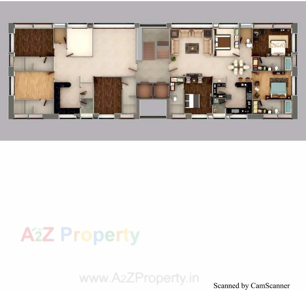 Layout of real estate project Roscoe located at Dabholi, Surat, Gujarat
