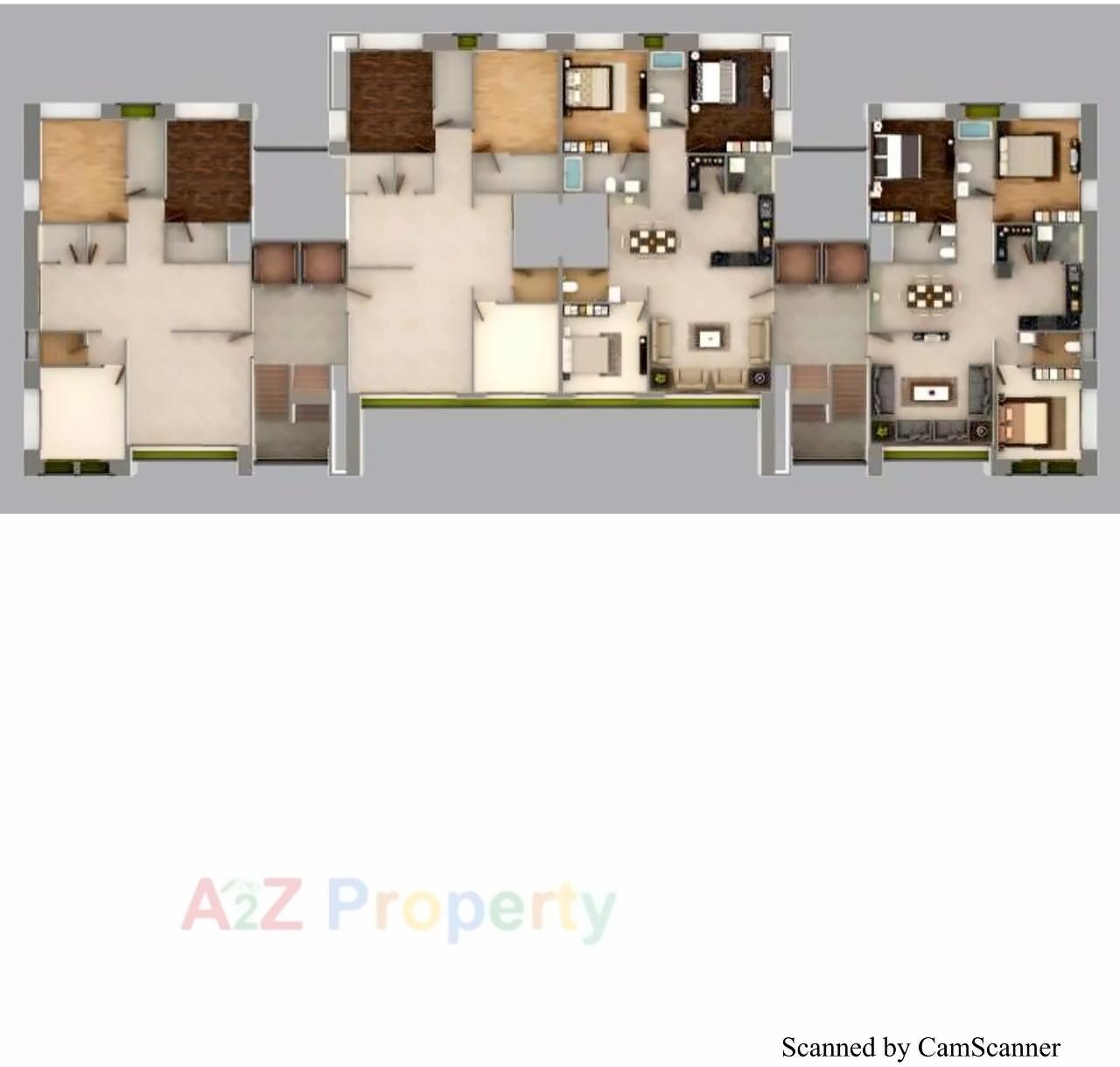 Layout of real estate project Roscoe located at Dabholi, Surat, Gujarat
