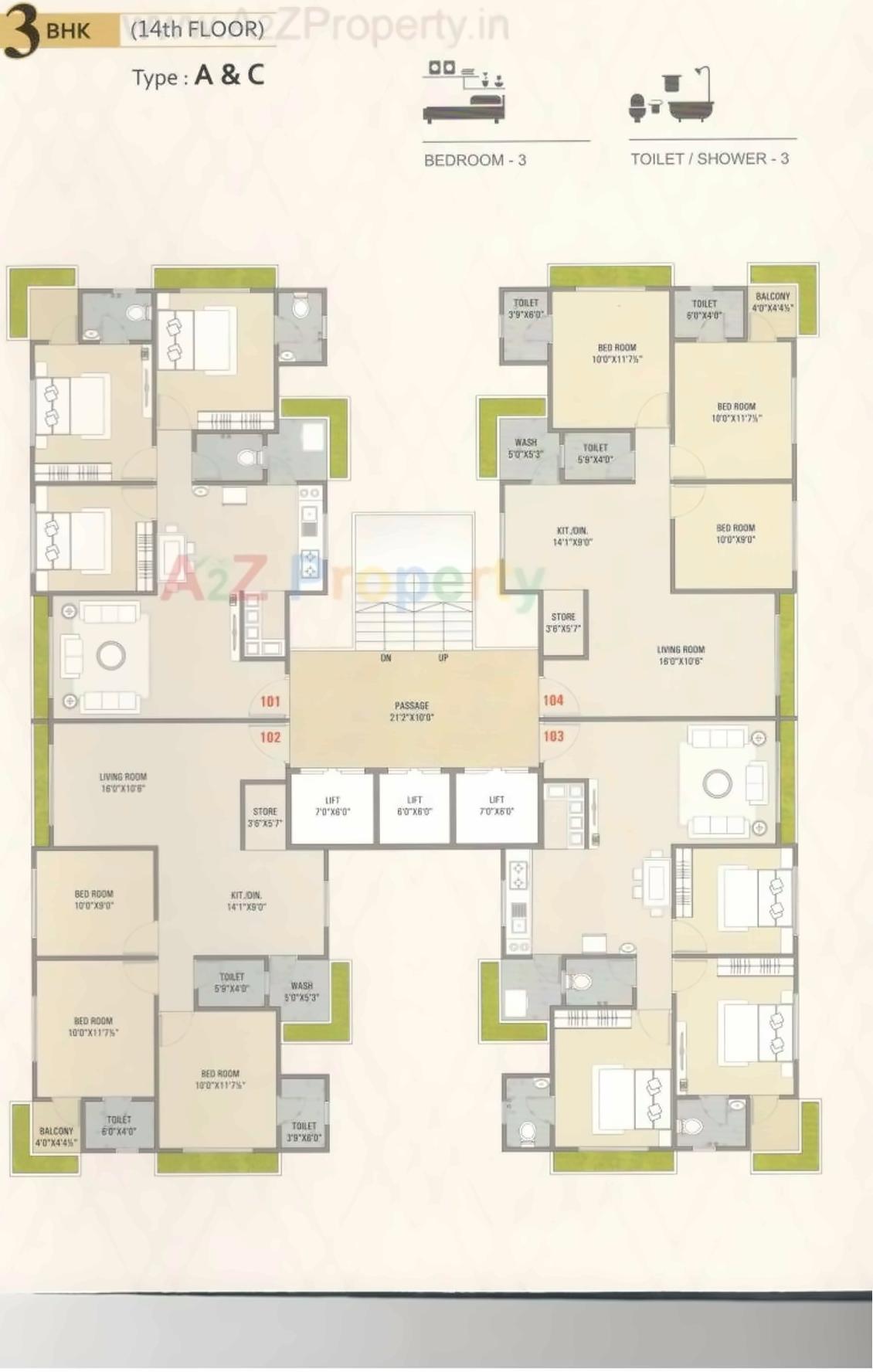 Layout of real estate project Royal Hills located at Varachha, Surat, Gujarat