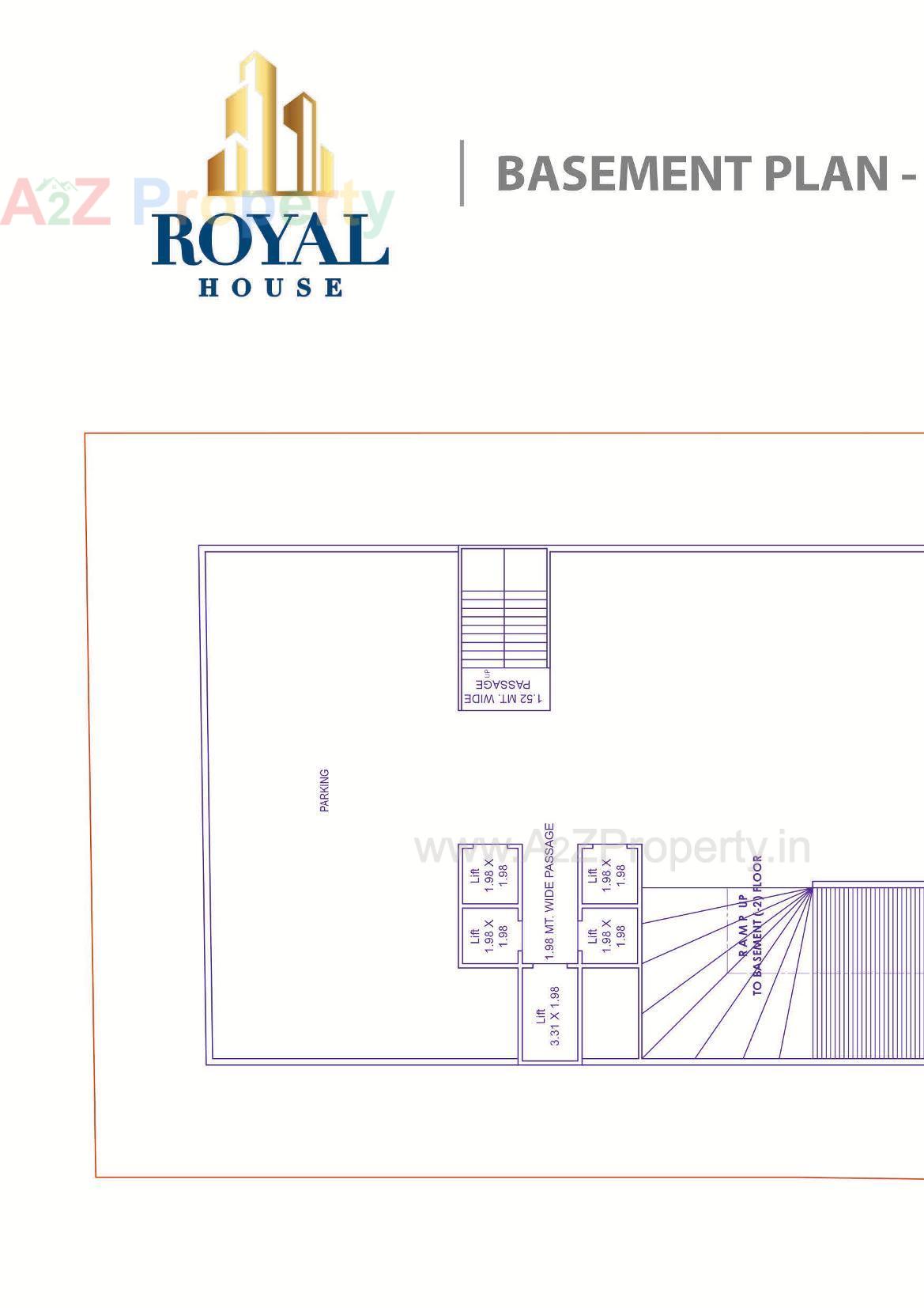 Layout of real estate project Royal House located at Ka, Surat, Gujarat