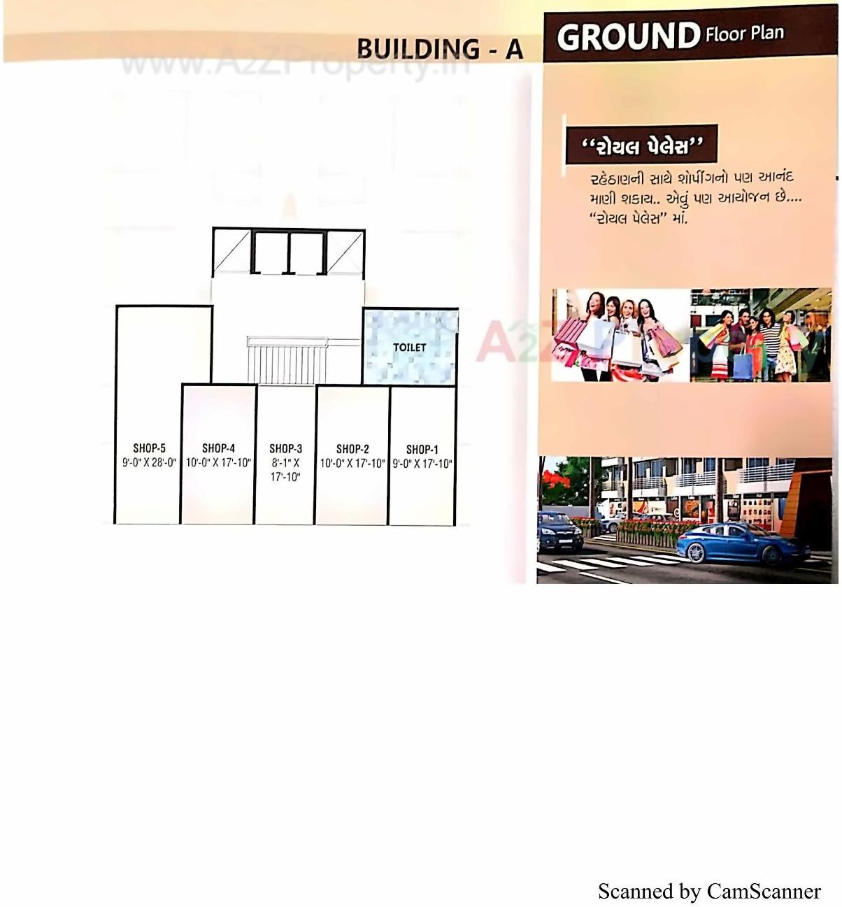 Layout of real estate project Royal Palace located at Dindoli, Surat, Gujarat