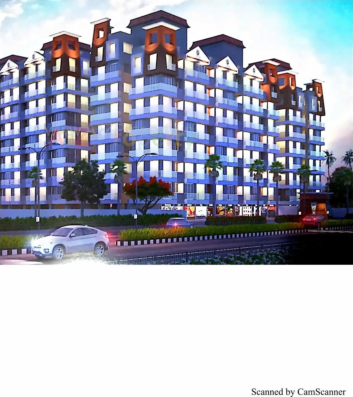 3D Elevation of real estate project Royal Palace located at Dindoli, Surat, Gujarat